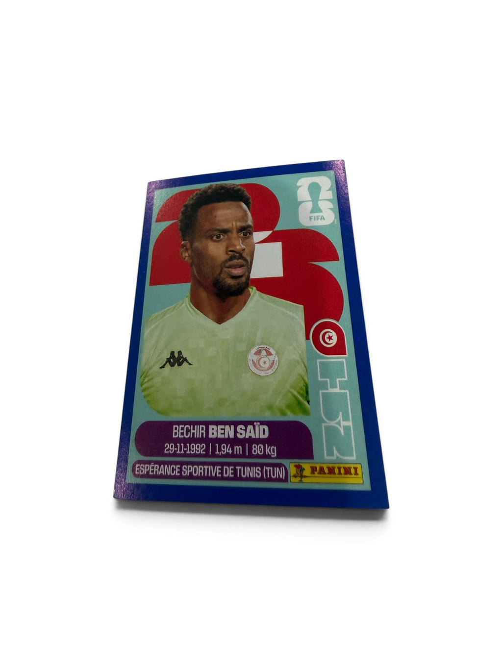 2026 Panini FIFA World Cup Bechir Ben Saïd TUN2 Blue Border Sticker – Tunisia Goalkeeper