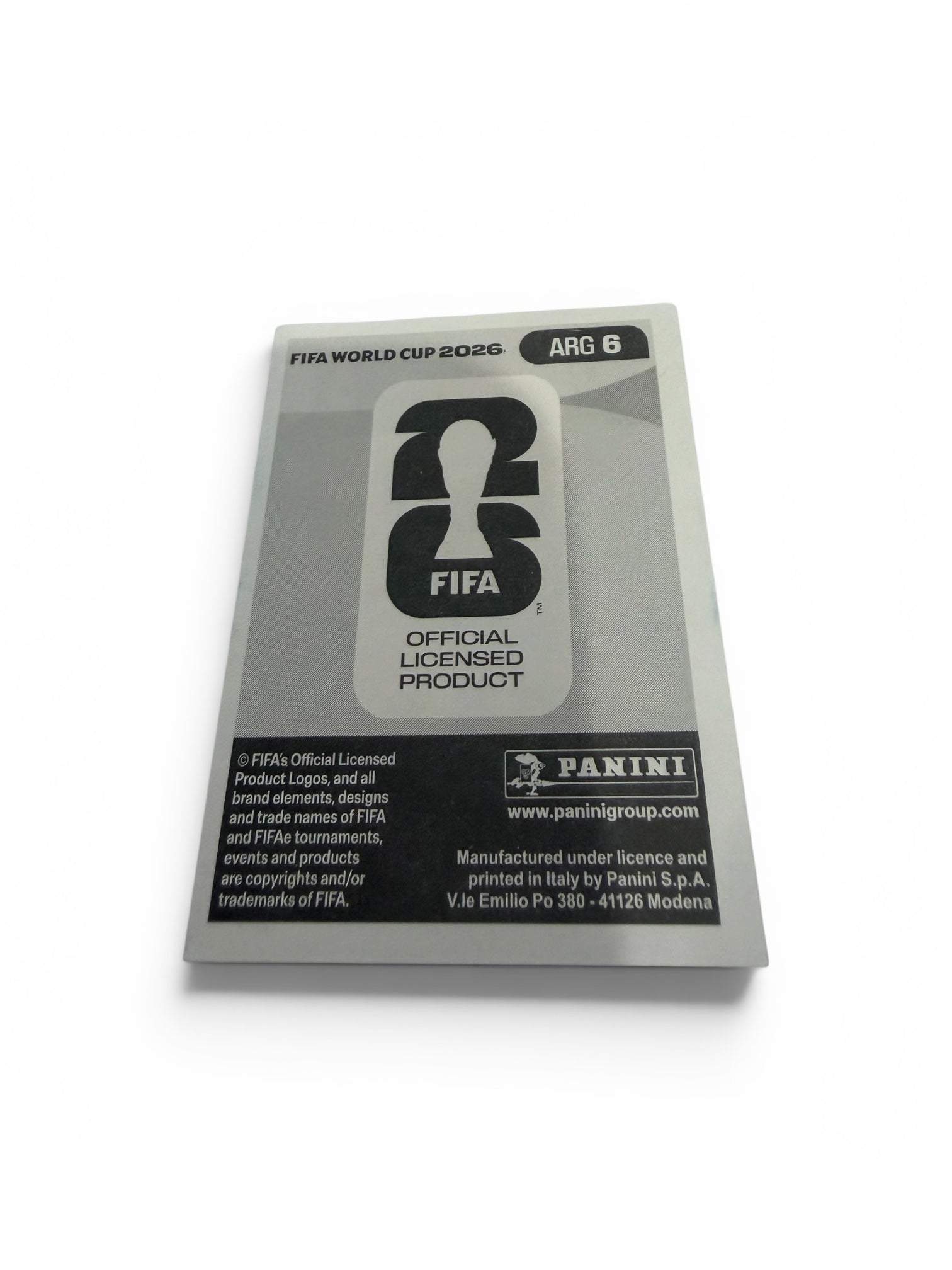 2026 Panini FIFA World Cup Blue Parallel Nicolás Tagliafico ARG 6 Argentina Official Soccer Sticker
