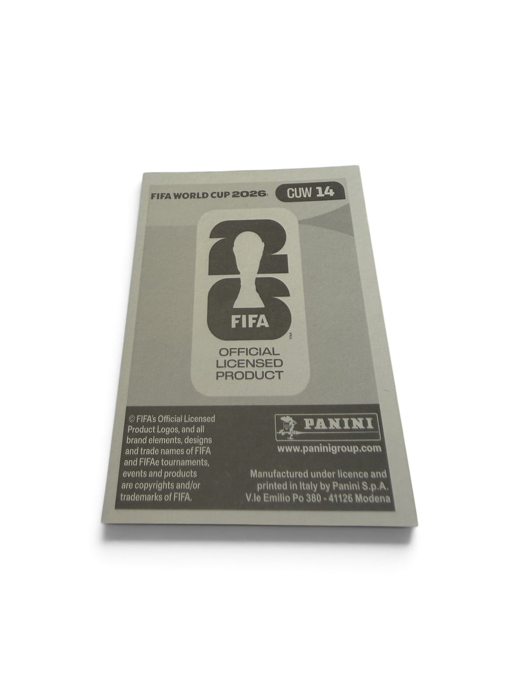 Panini FIFA World Cup 2026 Tahith Chong Curaçao CUW 14 Blue Border Parallel Sticker