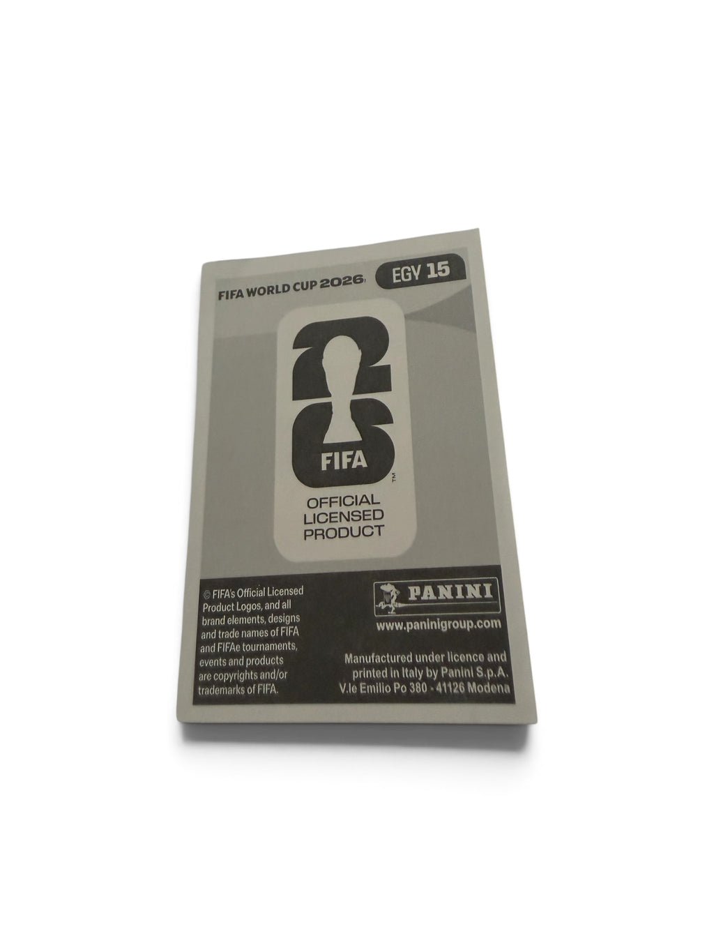 2026 Panini FIFA World Cup Emam Ashour Blue Border Parallel #EGY 15 Egypt Official Sticker