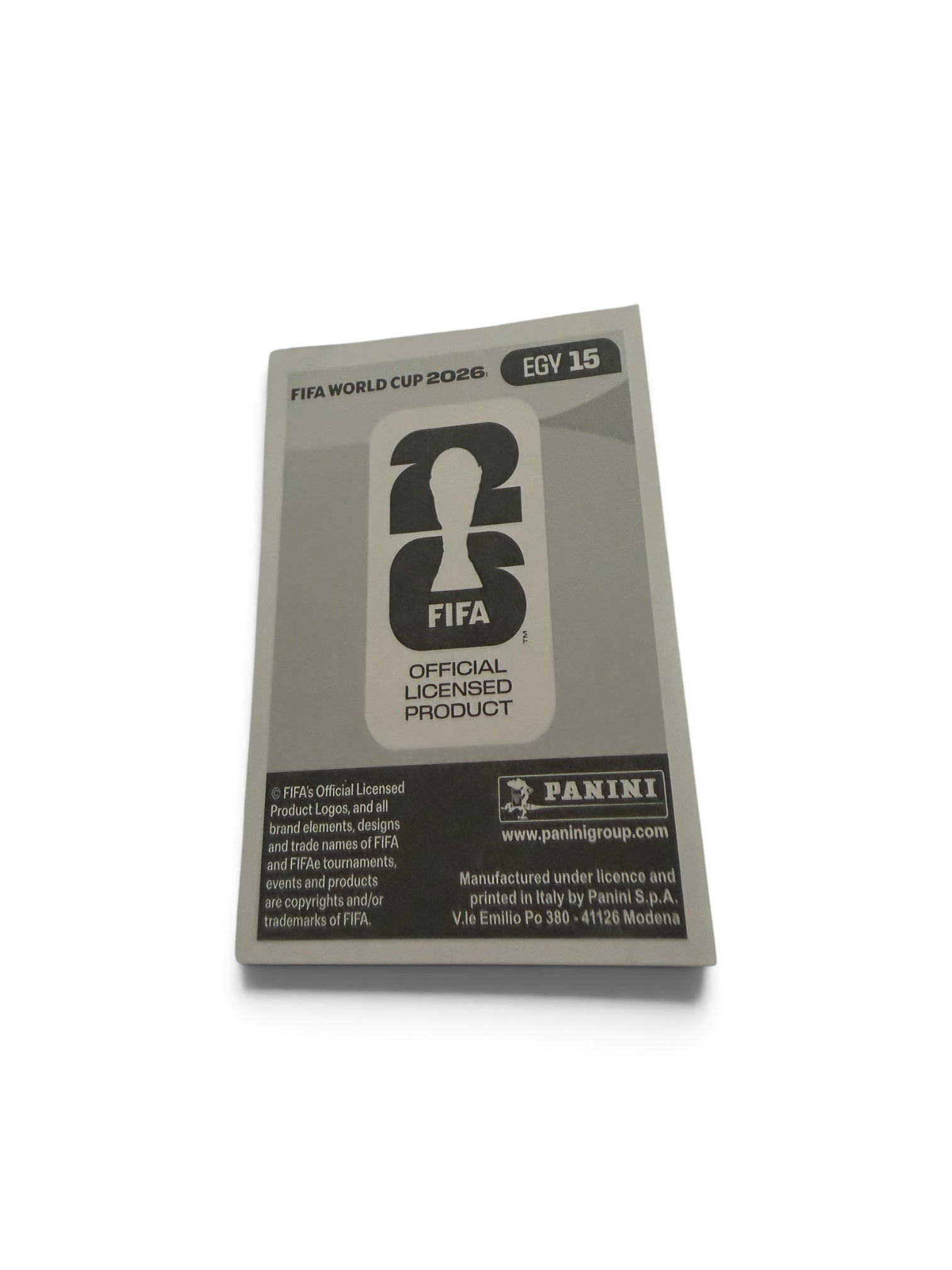 2026 Panini FIFA World Cup Emam Ashour Blue Border Parallel #EGY 15 Egypt Official Sticker