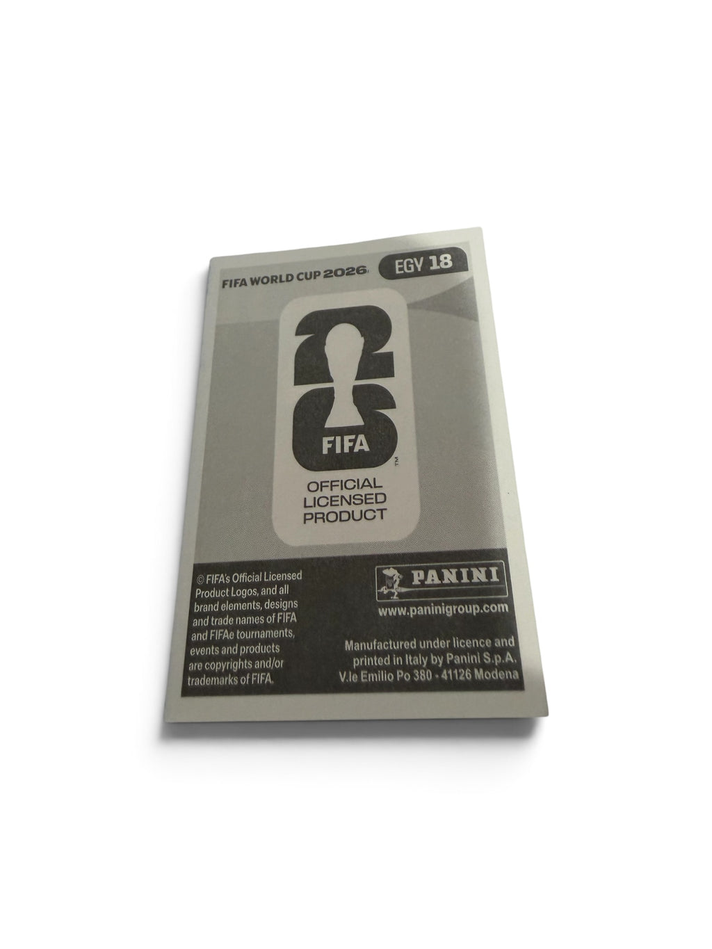 2026 Panini FIFA World Cup Blue Border Sticker – Mostafa Mohamed #EGY 18 – Egypt National Team – Limited Parallel