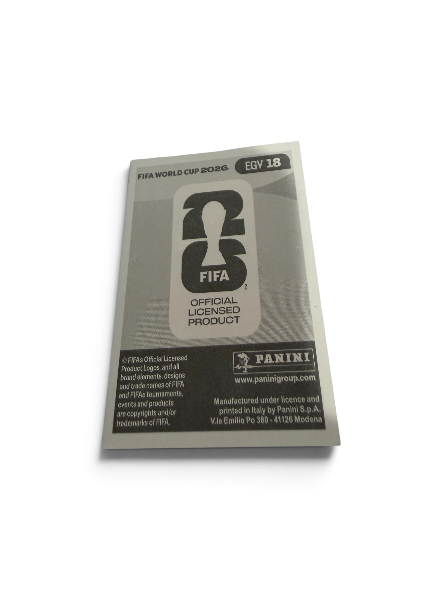 2026 Panini FIFA World Cup Blue Border Sticker – Mostafa Mohamed #EGY 18 – Egypt National Team – Limited Parallel