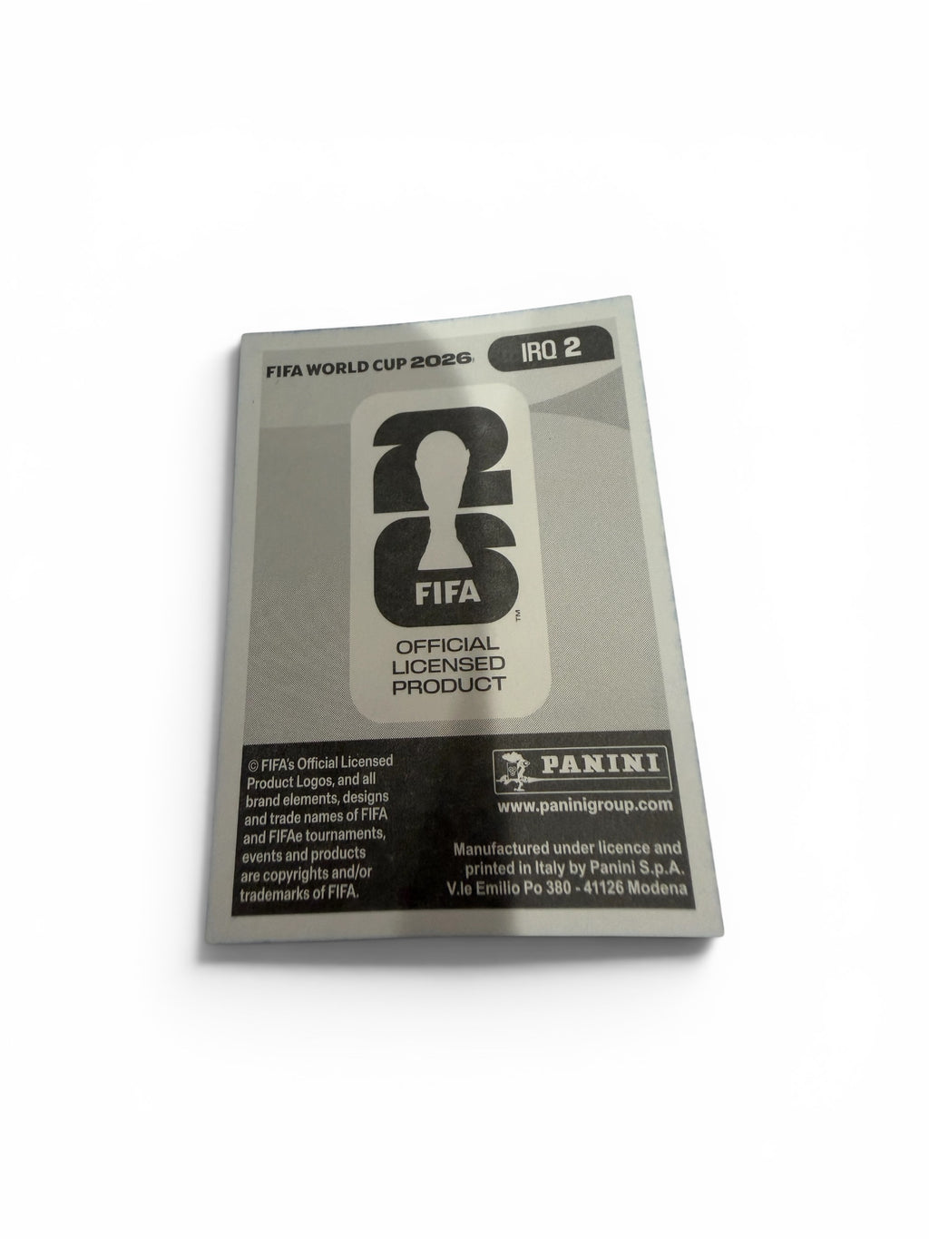 2026 Panini FIFA World Cup Jalal Hassan Blue Border IRQ 2 Iraq Sticker | Al-Zawraa SC SP