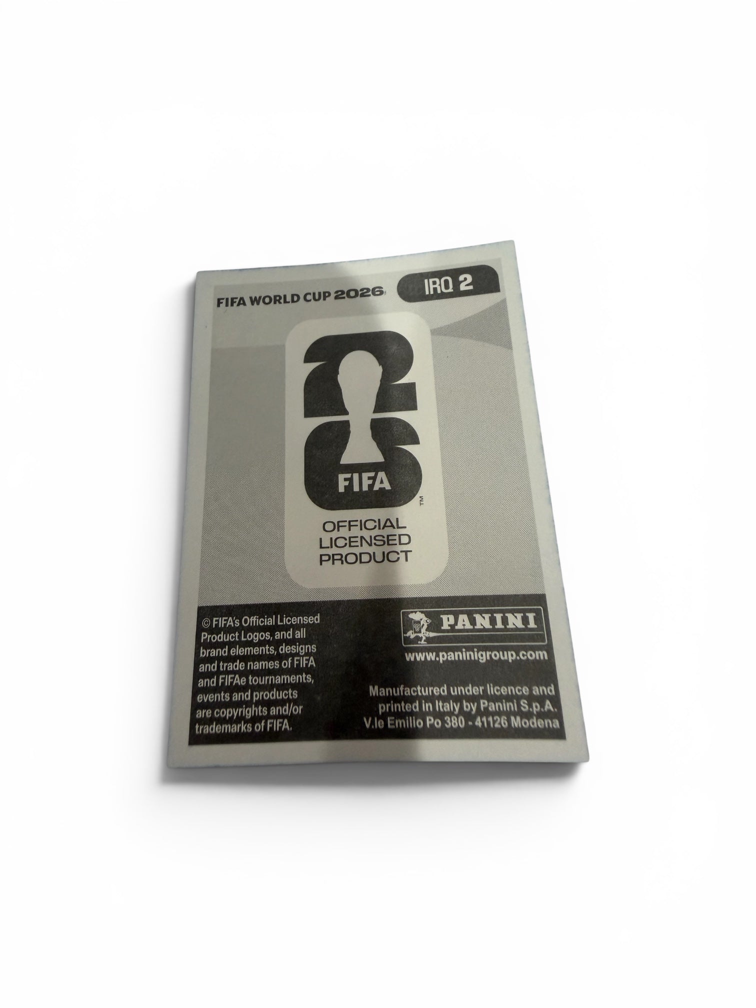 2026 Panini FIFA World Cup Jalal Hassan Blue Border IRQ 2 Iraq Sticker | Al-Zawraa SC SP