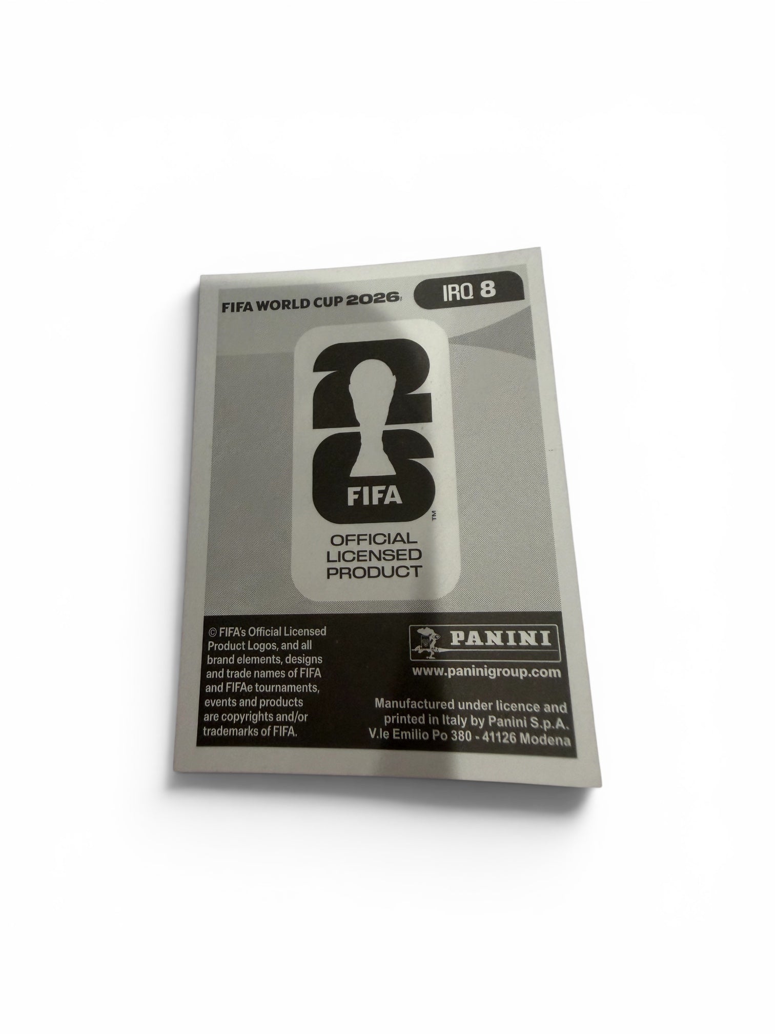 2026 Panini FIFA World Cup Manaf Younis Blue Border IRQ 8 Iraq Sticker | Al-Shorta SC SP