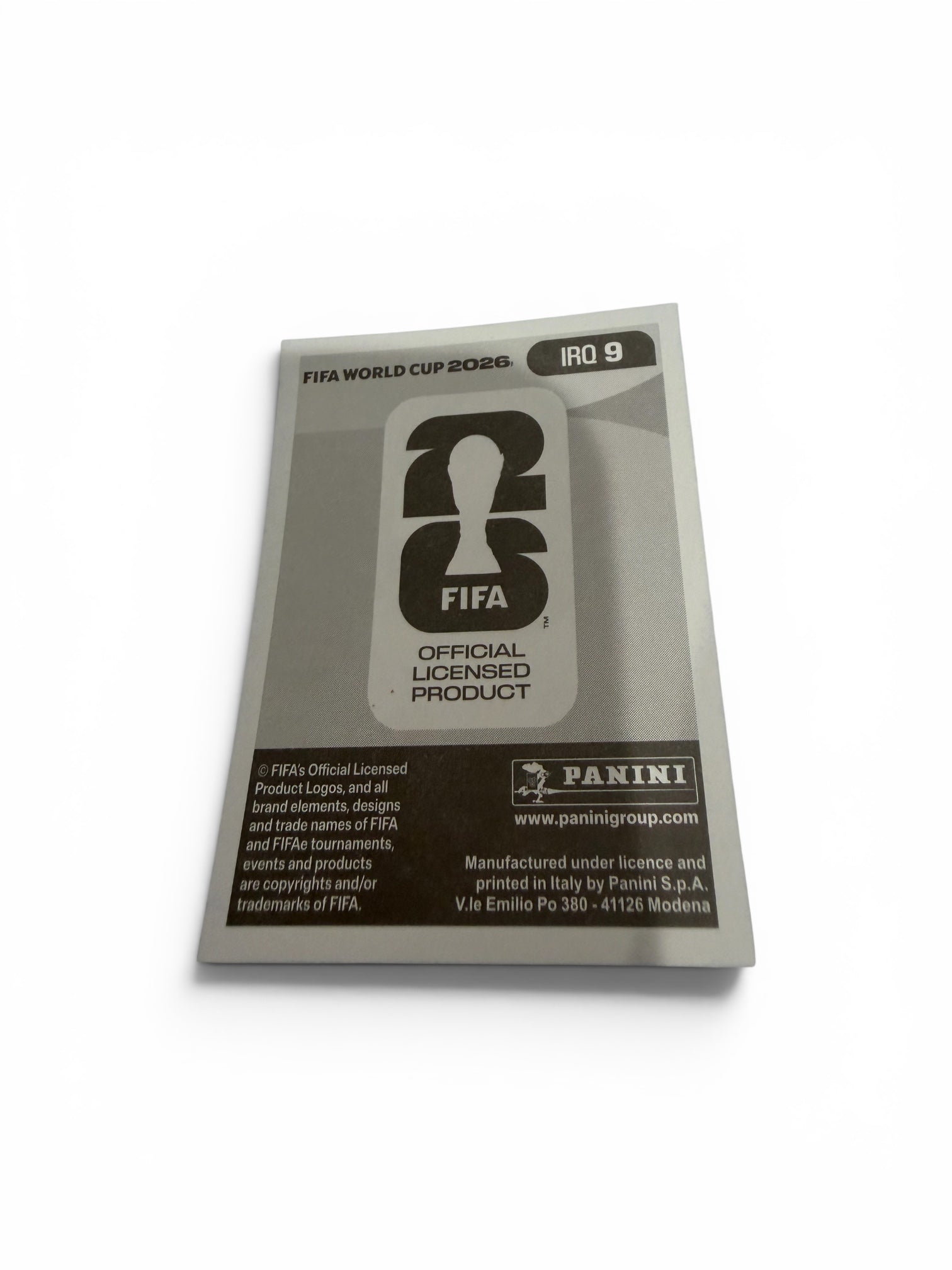 2026 Panini FIFA World Cup Zidane Iqbal Blue Border IRQ 9 Iraq Sticker | FC Utrecht SP