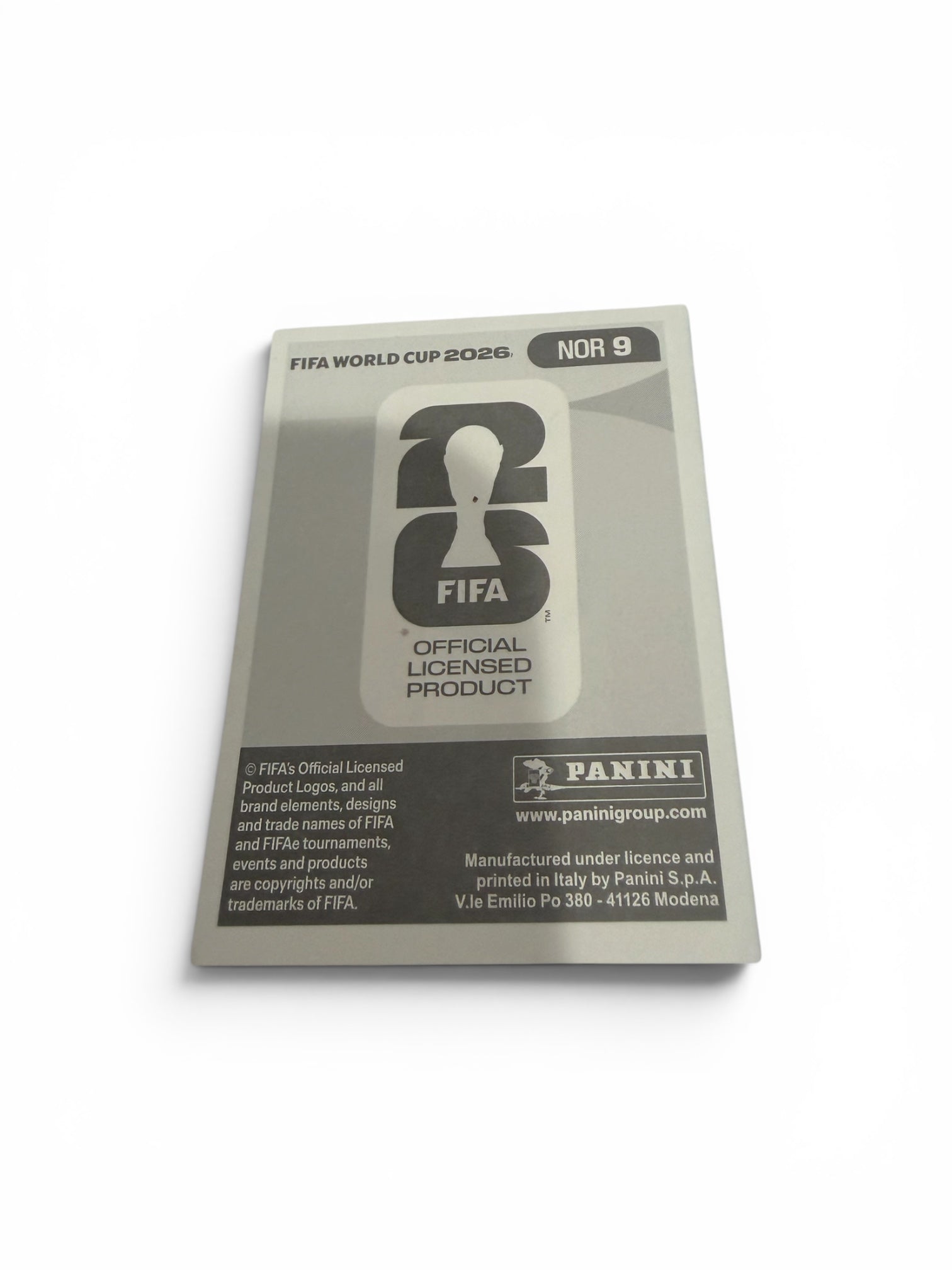2026 Panini FIFA World Cup Morten Thorsby Blue Border Parallel NOR 9 Norway Soccer Sticker