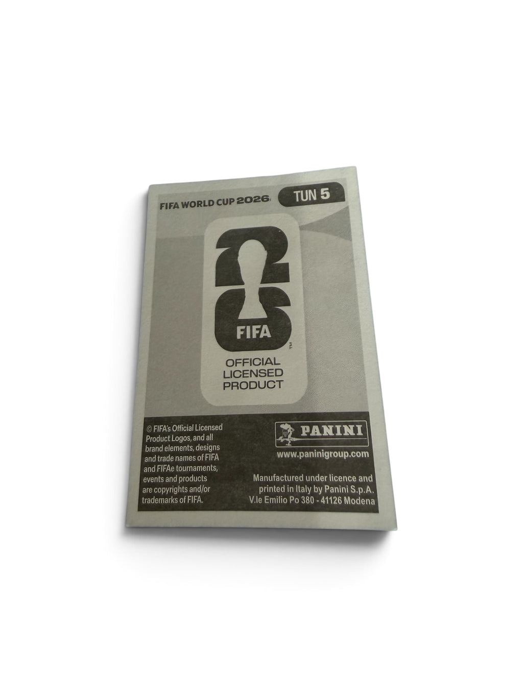 2026 Panini FIFA World Cup Montassar Talbi TUN5 Blue Border Parallel Sticker – Tunisia – FC Lorient – Official FIFA Licensed