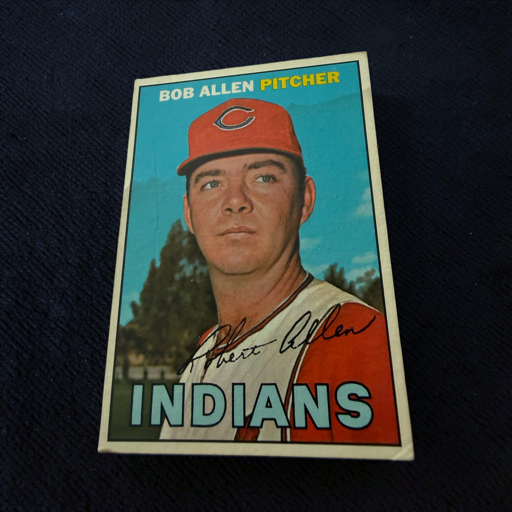 1967 Topps #24 Bob Allen Cleveland Indians Vintage Baseball Card MLB Pitcher
