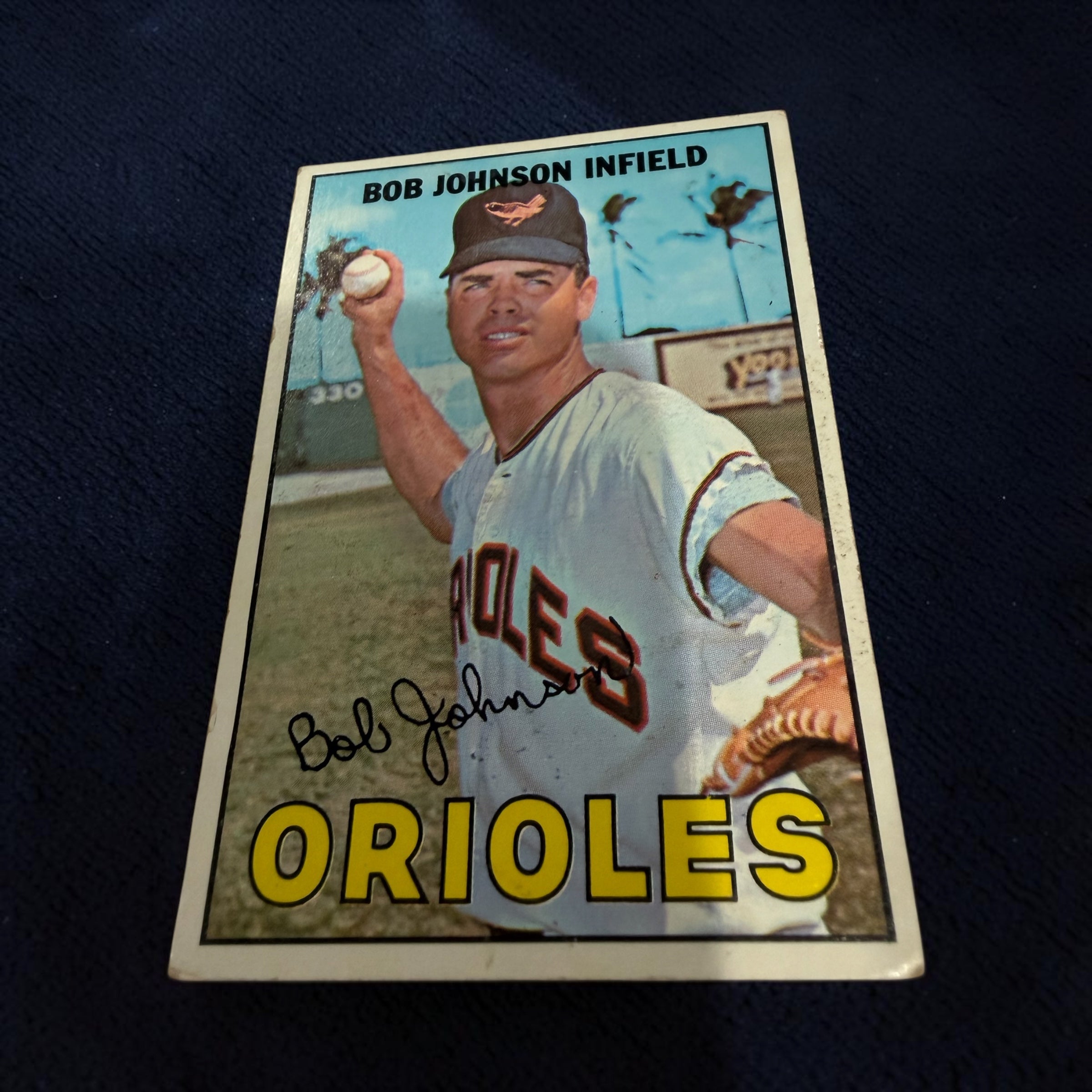 1967 Topps #38 Bob Johnson Baltimore Orioles Vintage Baseball Card MLB Utility Infielder