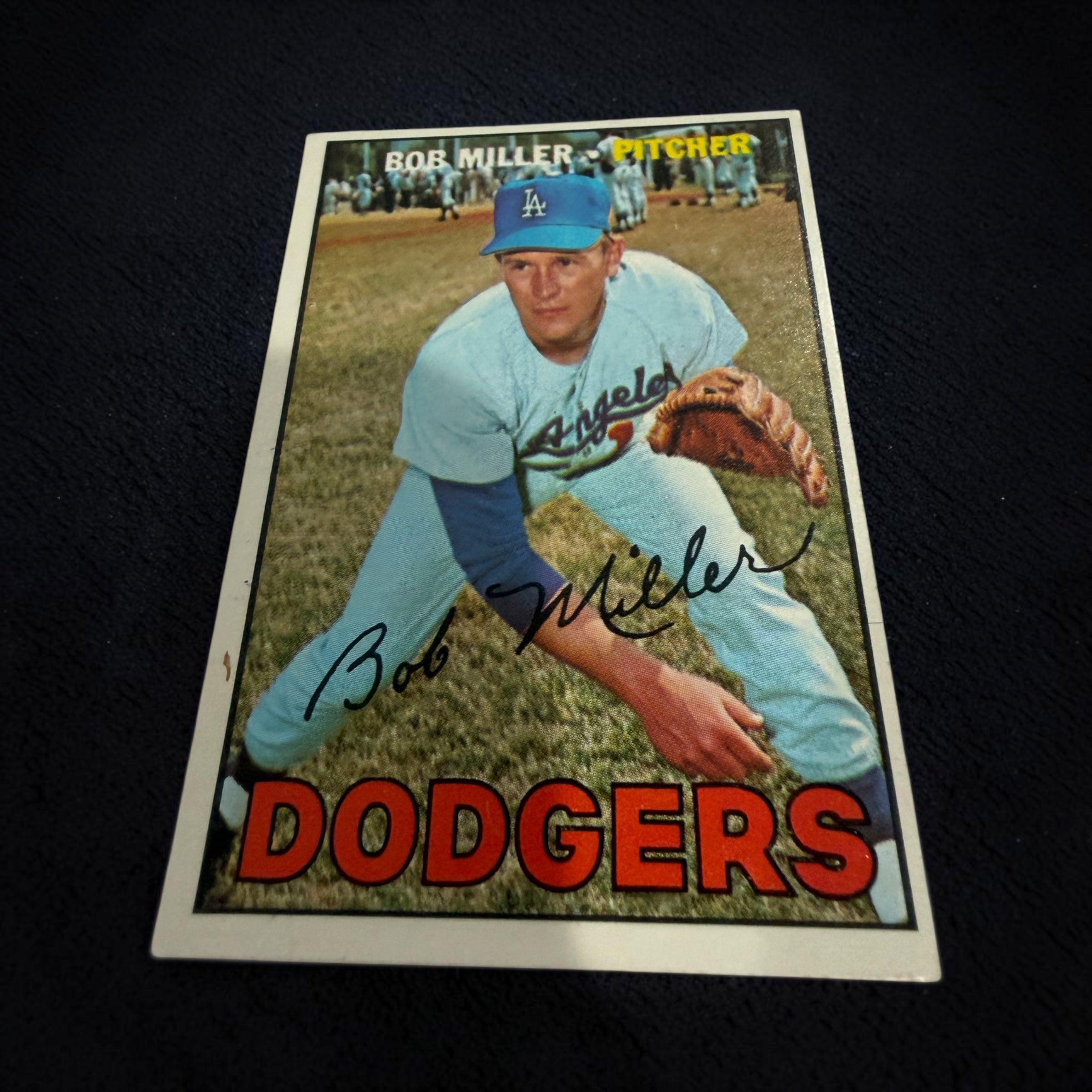 1967 Topps #461 Bob Miller Los Angeles Dodgers Vintage Pitcher Baseball Card