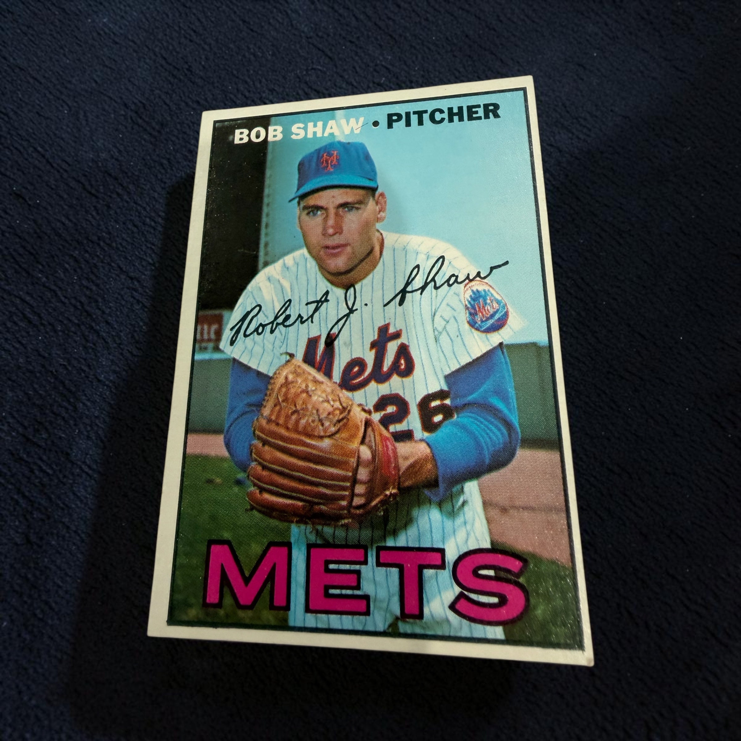 1967 Topps #470 Bob Shaw New York Mets Vintage Baseball Card Pitcher MLB