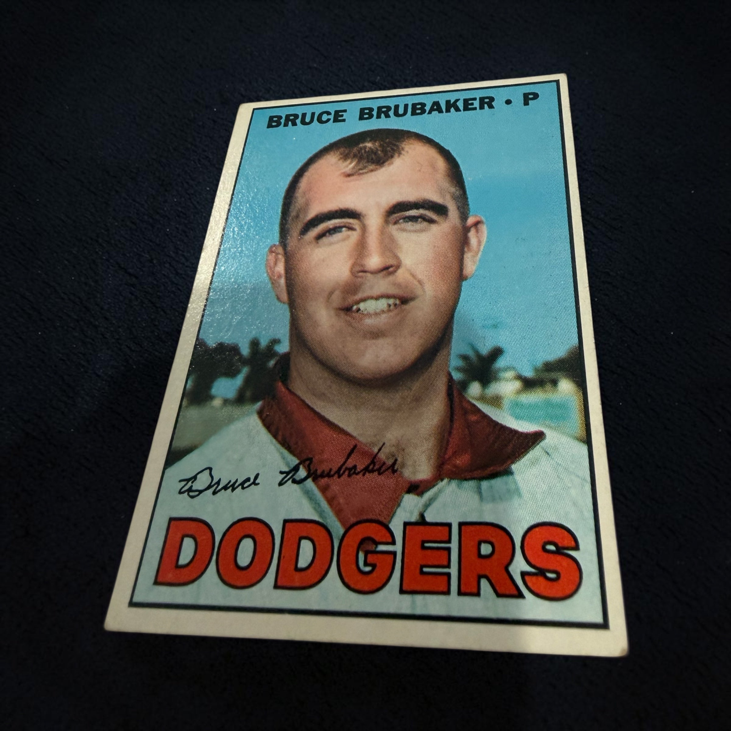 1967 Topps #276 Bruce Brubaker Los Angeles Dodgers Rookie Pitcher Vintage Baseball Card