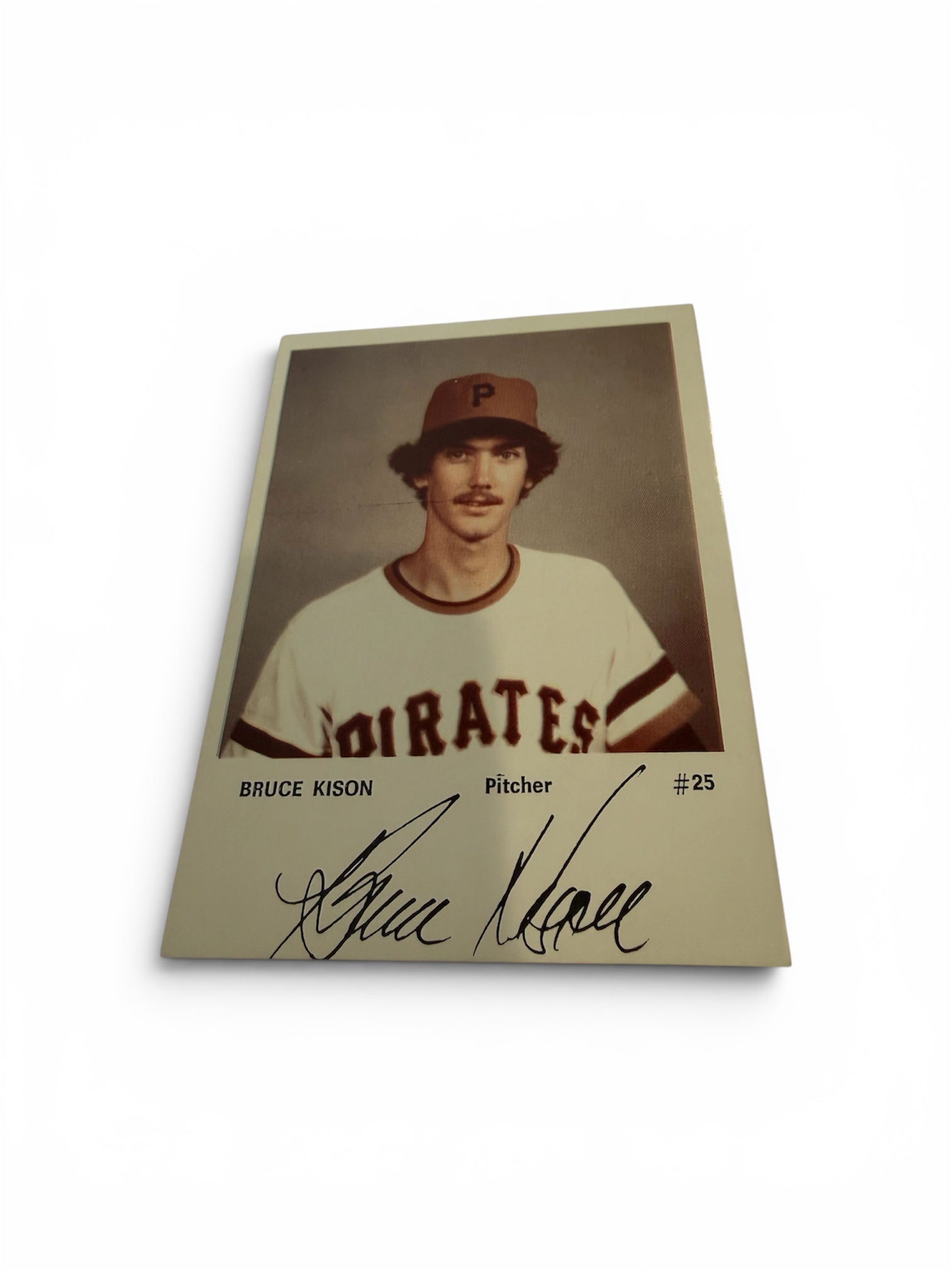 Vintage Bruce Kison Pittsburgh Pirates Souvenir Photo Card #25 with Facsimile Signature