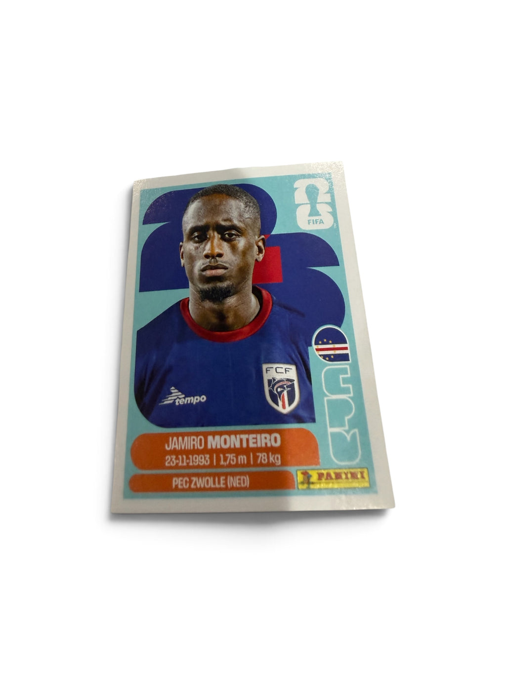 2026 Panini FIFA World Cup Jamiro Monteiro CPV12 Cape Verde Sticker PEC Zwolle Official
