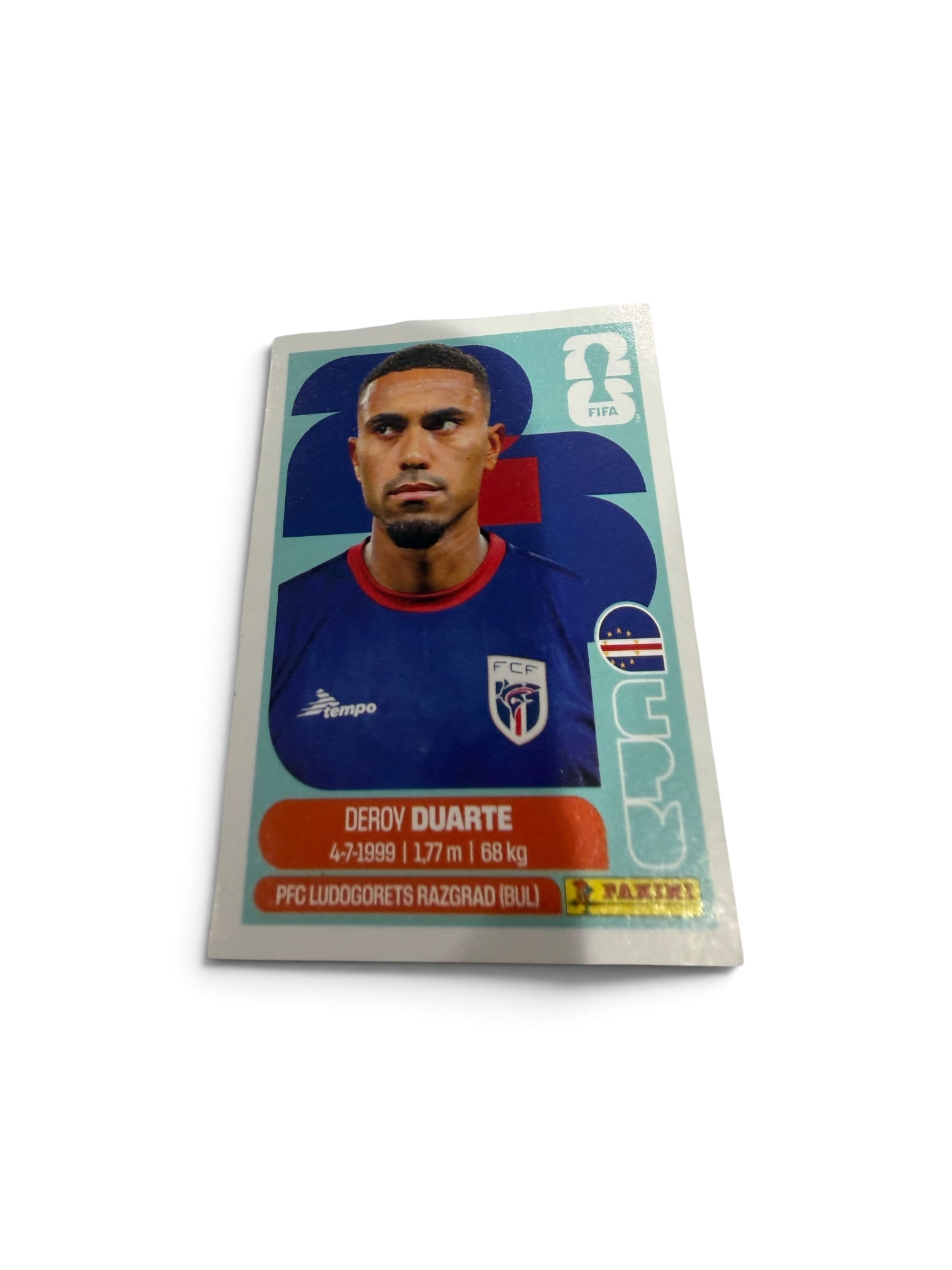2026 Panini FIFA World Cup Deroy Duarte CPV14 Cape Verde Sticker Ludogorets Razgrad Official