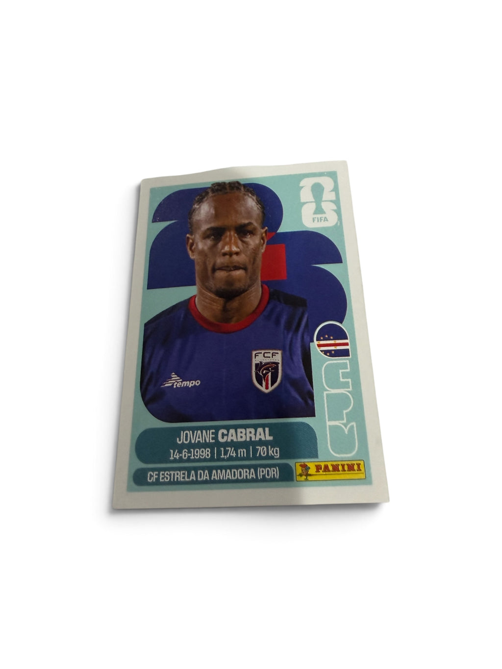 2026 Panini FIFA World Cup Jovane Cabral CPV16 Cape Verde Sticker Estrela da Amadora Official