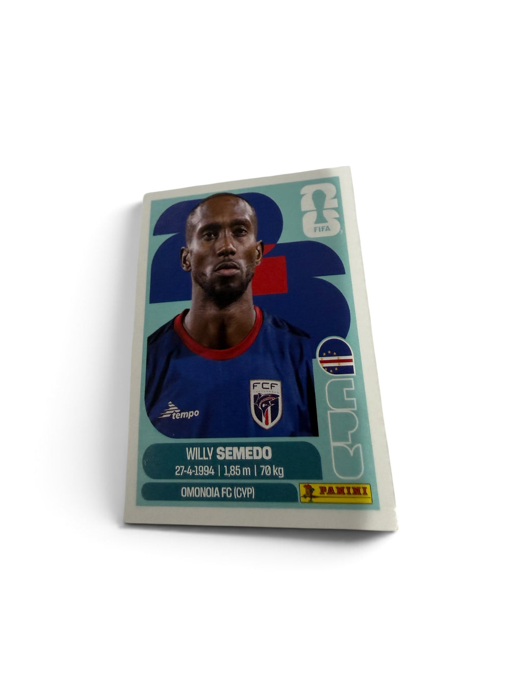 2026 Panini FIFA World Cup Willy Semedo CPV19 Cape Verde Sticker Omonoia FC Official