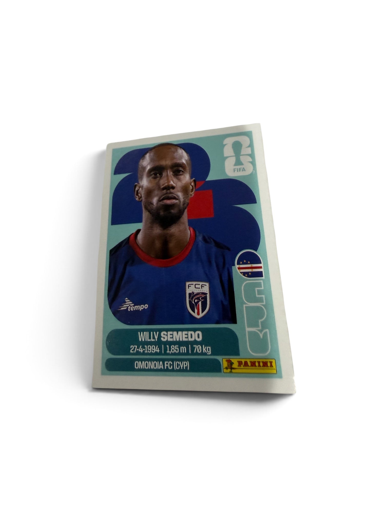 2026 Panini FIFA World Cup Willy Semedo CPV19 Cape Verde Sticker Omonoia FC Official