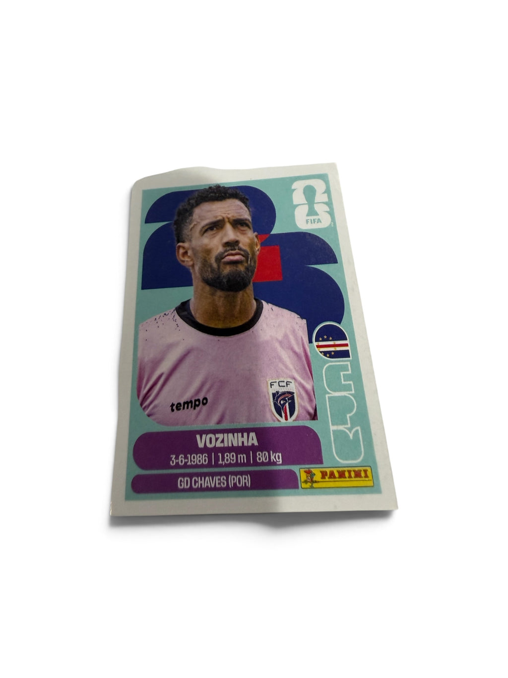 2026 Panini FIFA World Cup Vozinha CPV2 Cape Verde Official Sticker