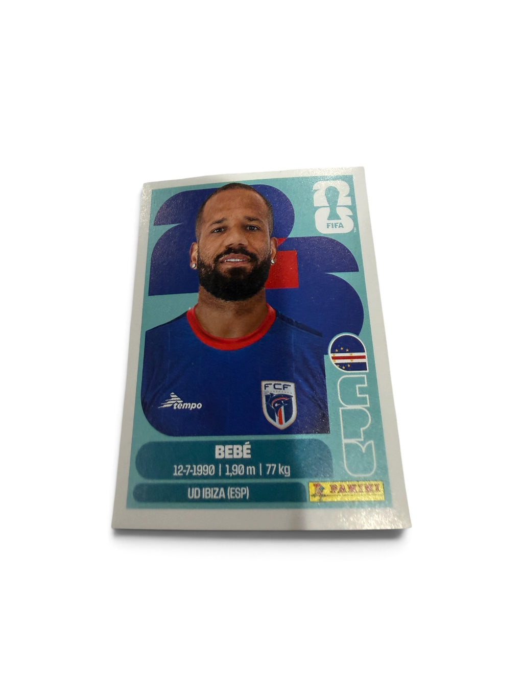 2026 Panini FIFA World Cup Bebé CPV20 Cape Verde Sticker UD Ibiza Official