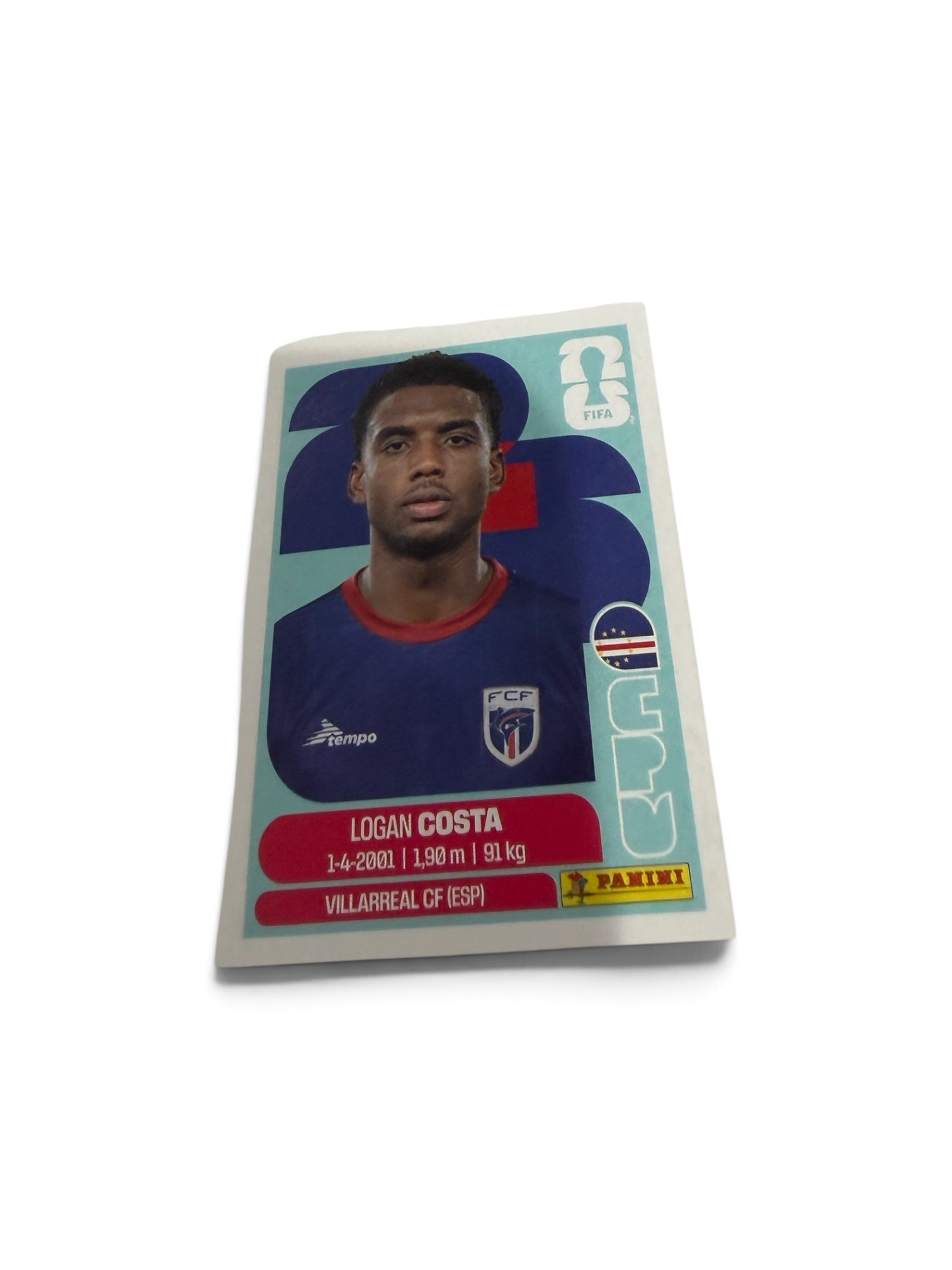 2026 Panini FIFA World Cup Logan Costa CPV3 Cape Verde Official Sticker