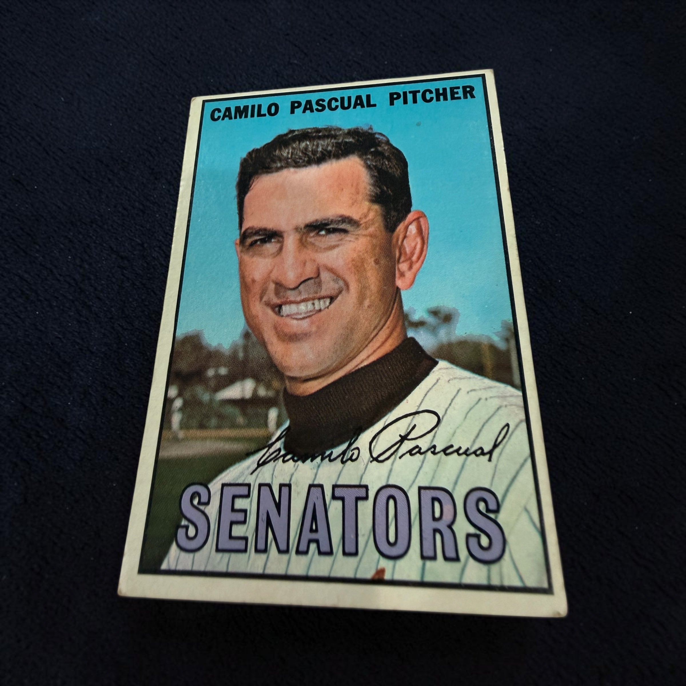 1967 Topps #71 Camilo Pascual Washington Senators Vintage Baseball Card MLB Original