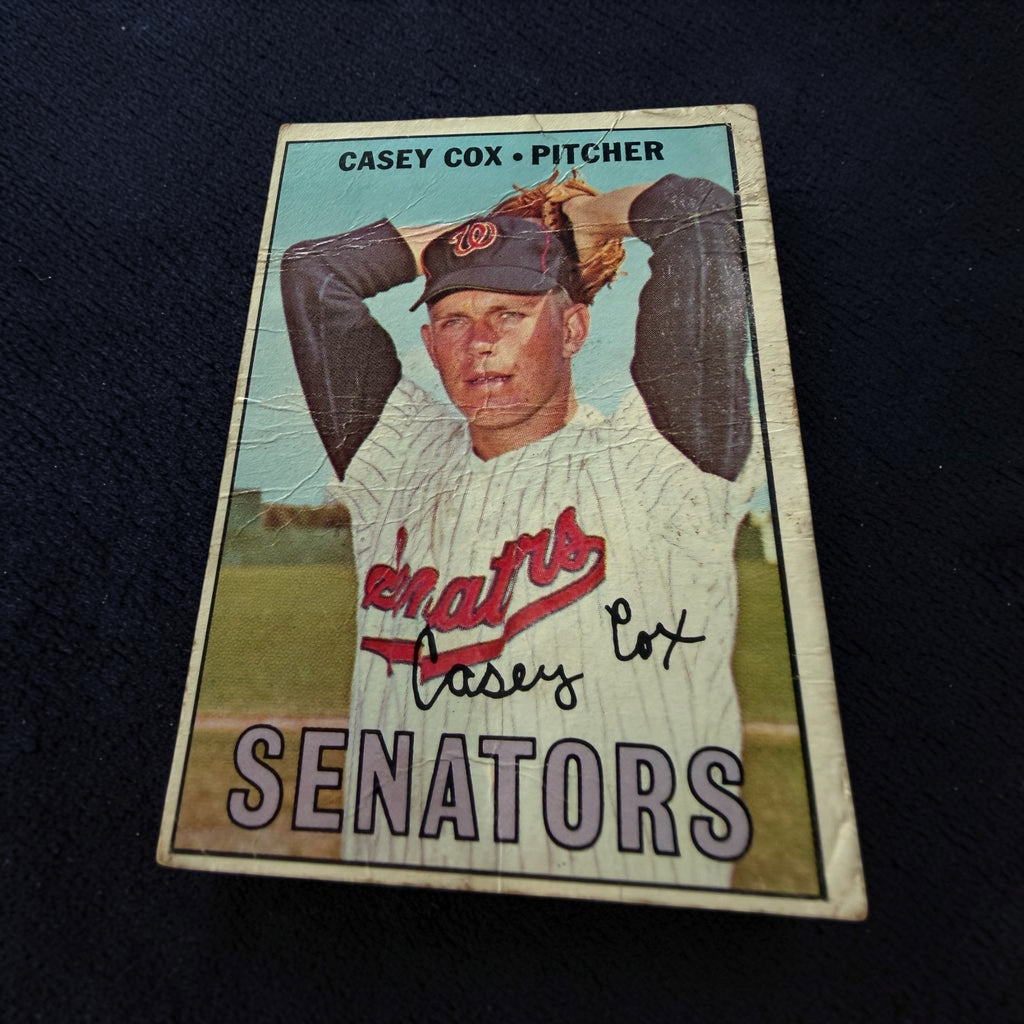 1967 Topps #414 Casey Cox Washington Senators Vintage Baseball Card MLB Original