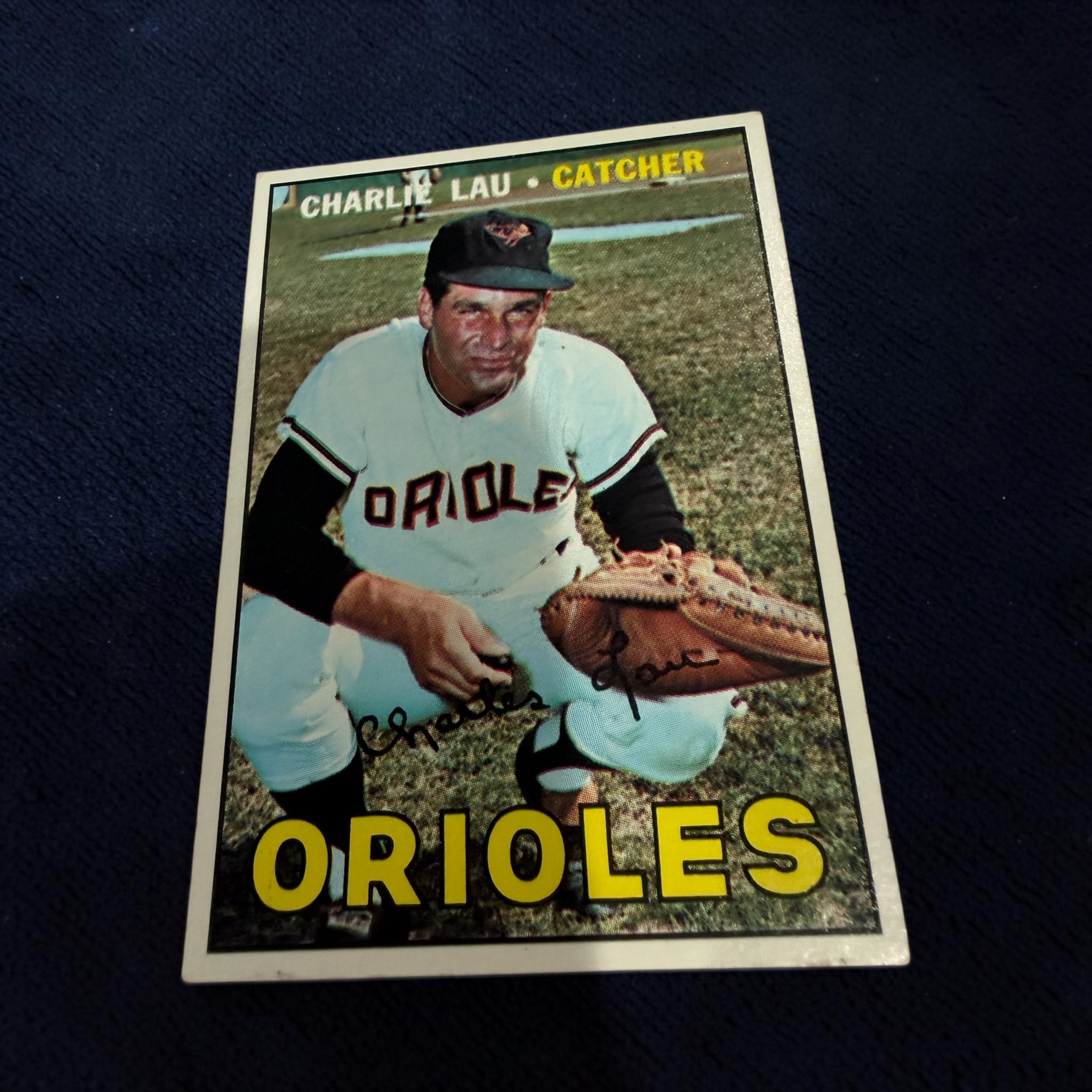 1967 Topps #329 Charley Lau Baltimore Orioles Vintage Baseball Card MLB Catcher
