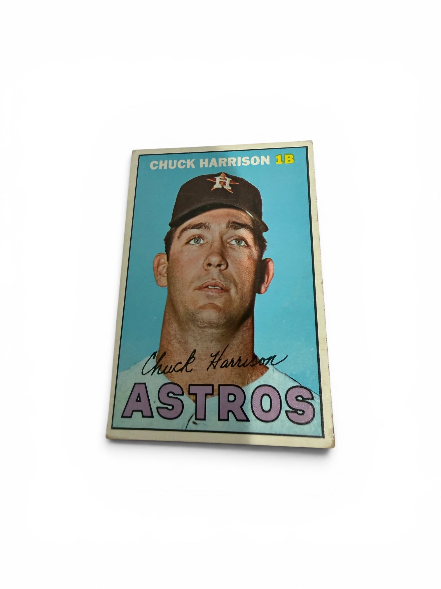 1967 Topps #8 Chuck Harrison Houston Astros Vintage Baseball Card First Baseman