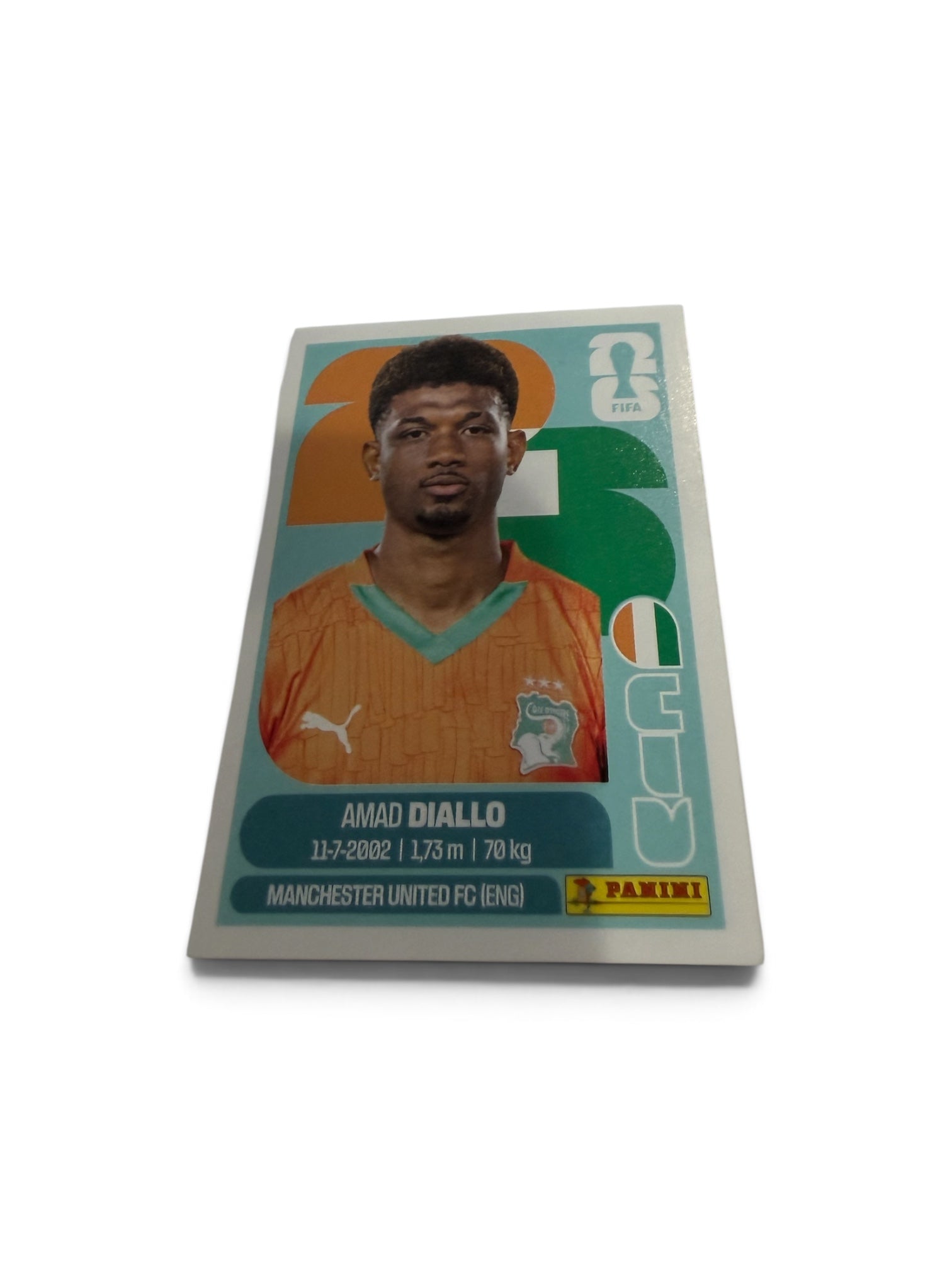2026 Panini FIFA World Cup Amad Diallo Ivory Coast Sticker