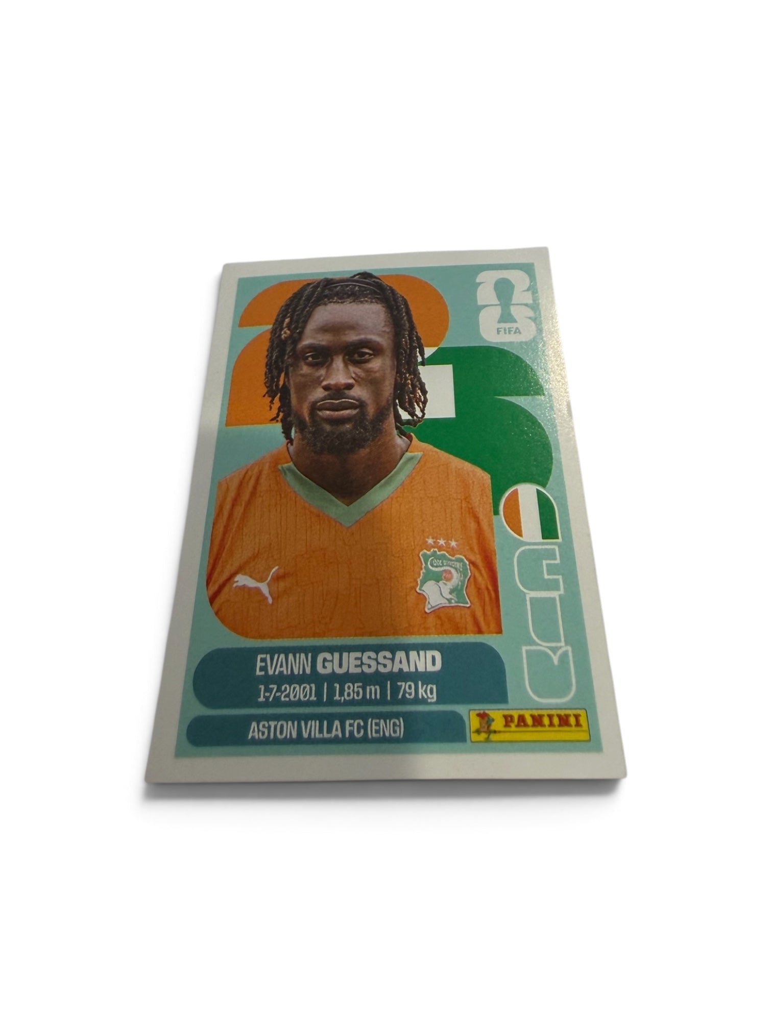 Shopify Price: $7.99 USD  Title: 2026 Panini FIFA World Cup Evann Guessand Ivory Coast Sticker