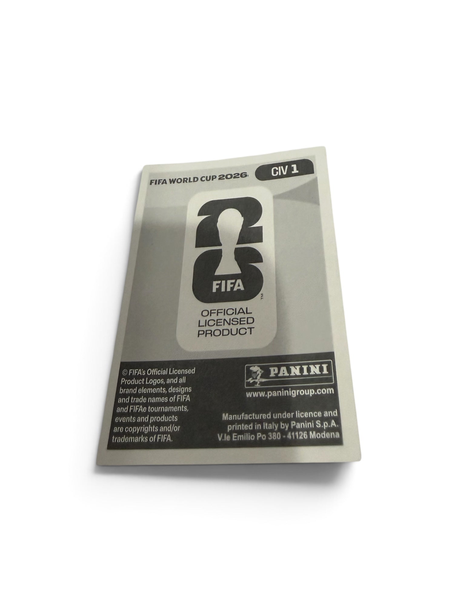 Panini FIFA World Cup 2026 Ivory Coast Team Logo CIV 1 Holographic Foil Sticker