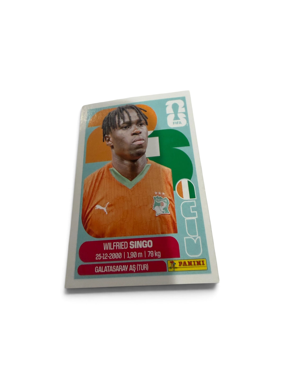 Panini FIFA World Cup 2026 Wilfried Singo Ivory Coast CIV 4 White Border Sticker