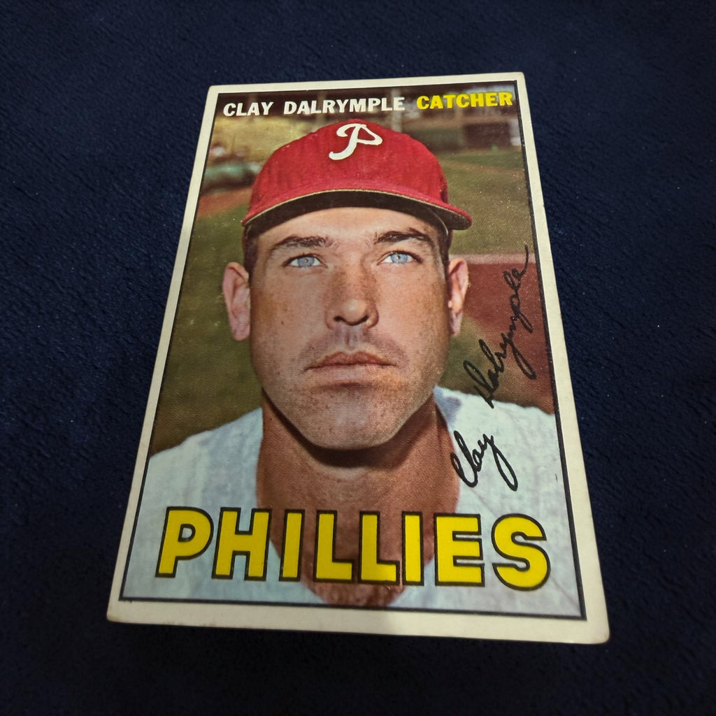 1967 Topps #53 Clay Dalrymple Philadelphia Phillies Vintage Baseball Card Catcher MLB