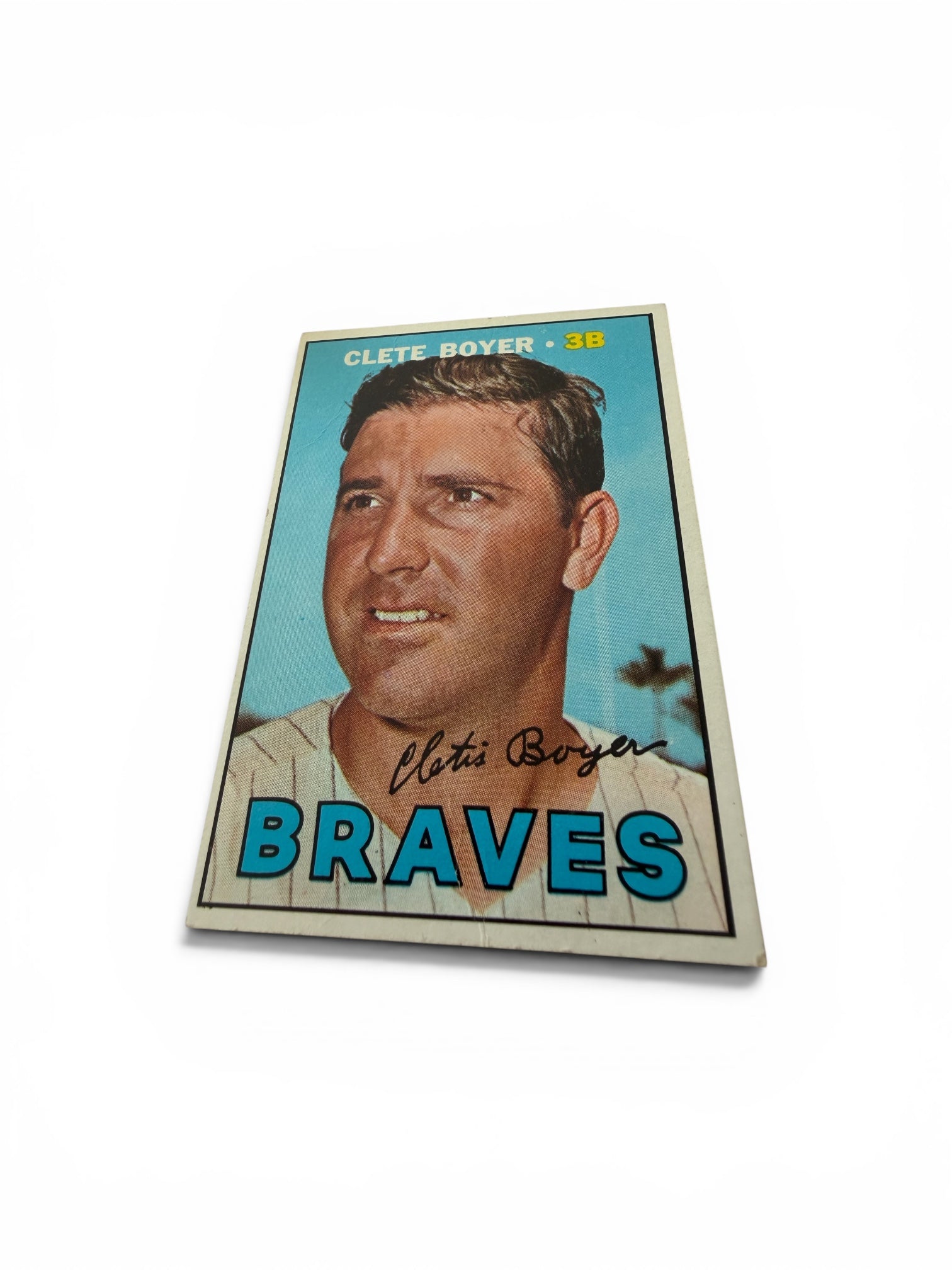 1967 Topps #328 Clete Boyer Atlanta Braves Vintage Baseball Card Gold Glove 3B