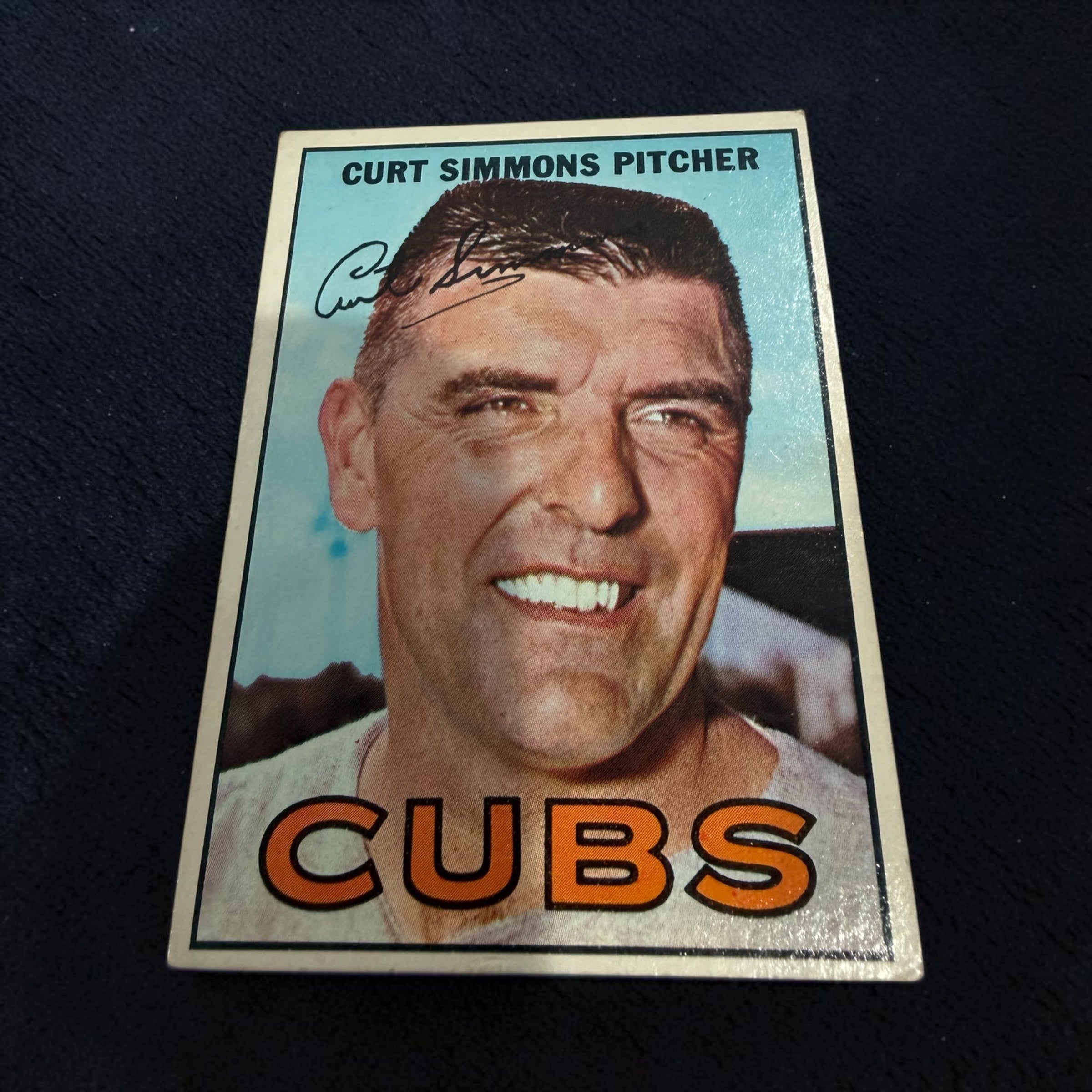 1967 Topps #39 Curt Simmons Chicago Cubs Vintage Baseball Card Pitcher