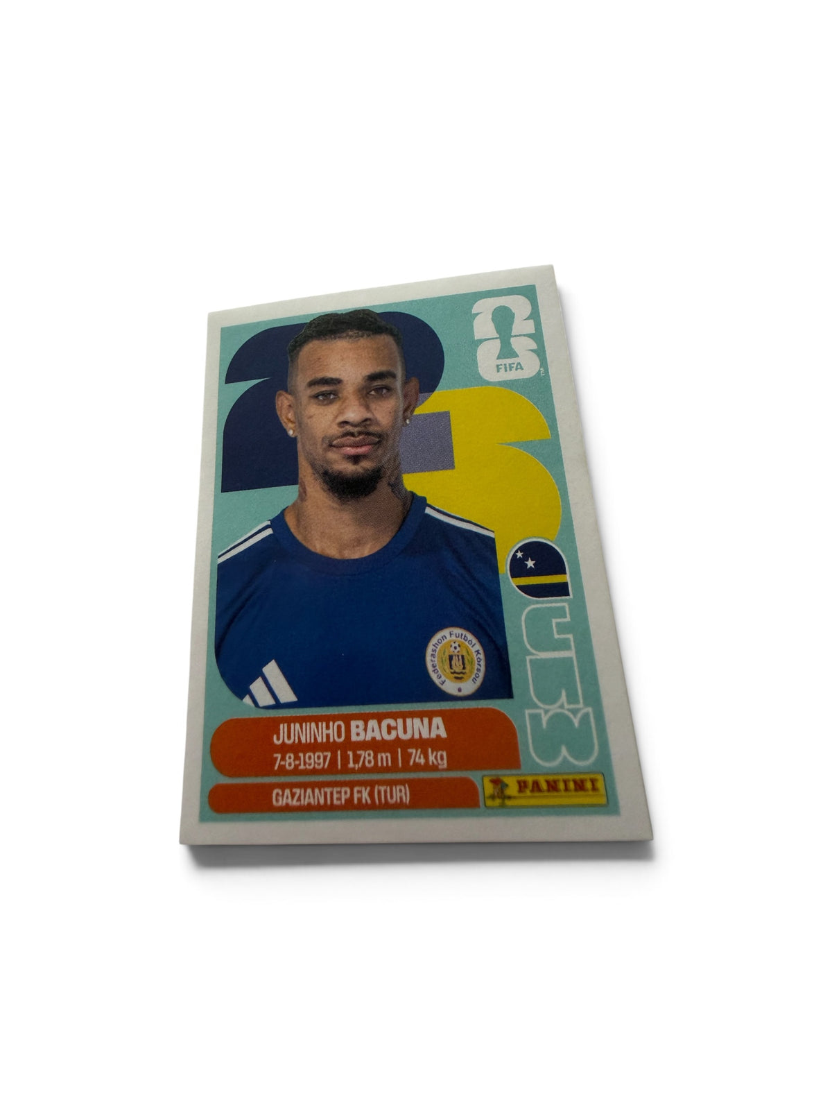 Panini FIFA World Cup 2026 Juninho Bacuna Curaçao CUW 11 Soccer Sticker
