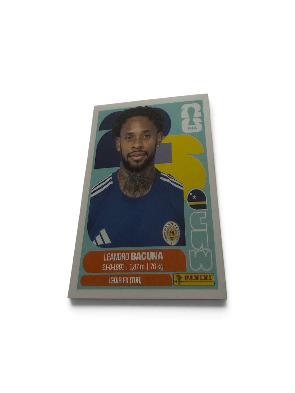 Panini FIFA World Cup 2026 Leandro Bacuna Curaçao CUW 12 Soccer Sticker
