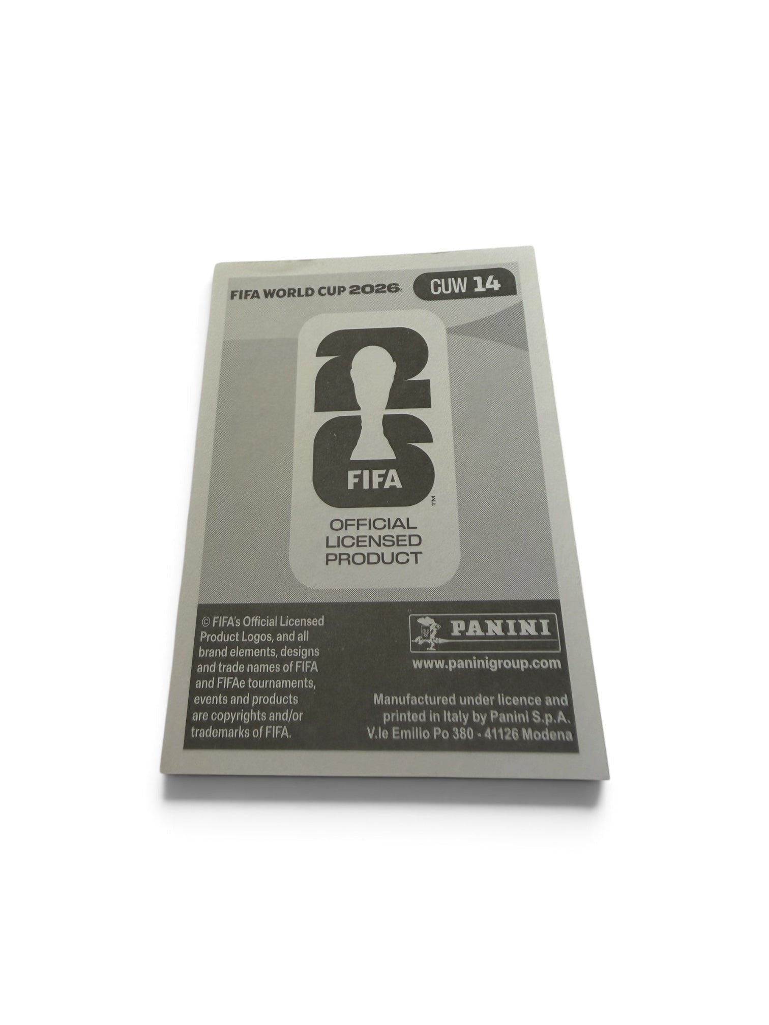 Panini FIFA World Cup 2026 Tahith Chong Curaçao CUW 14 Soccer Sticker