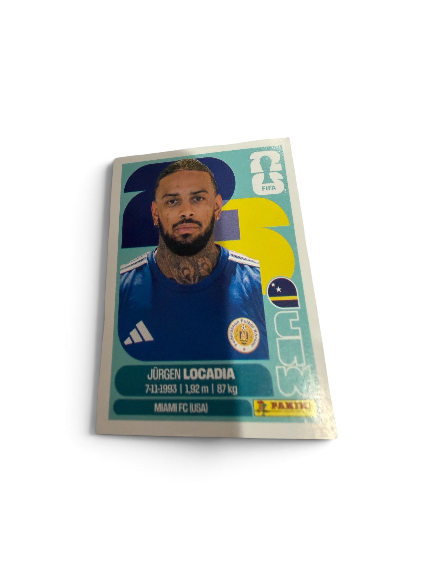 Jürgen Locadia CUW 17 Curaçao – Panini FIFA World Cup 2026 Soccer Sticker