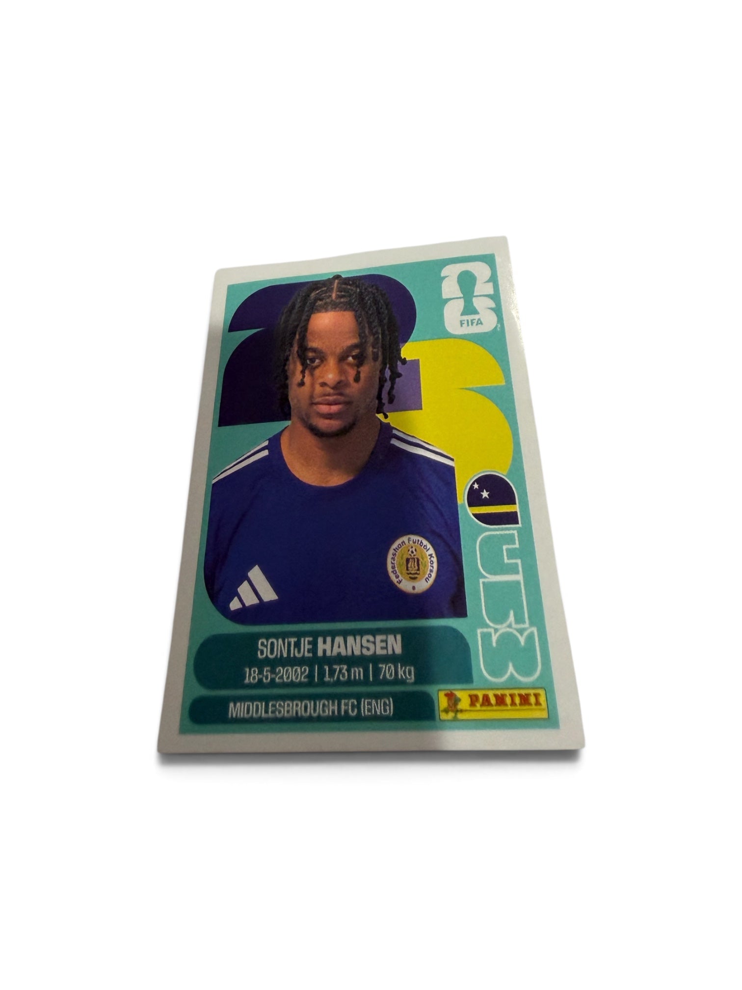 Panini FIFA World Cup 2026 Sontje Hansen Curaçao CUW 20 White Border Sticker