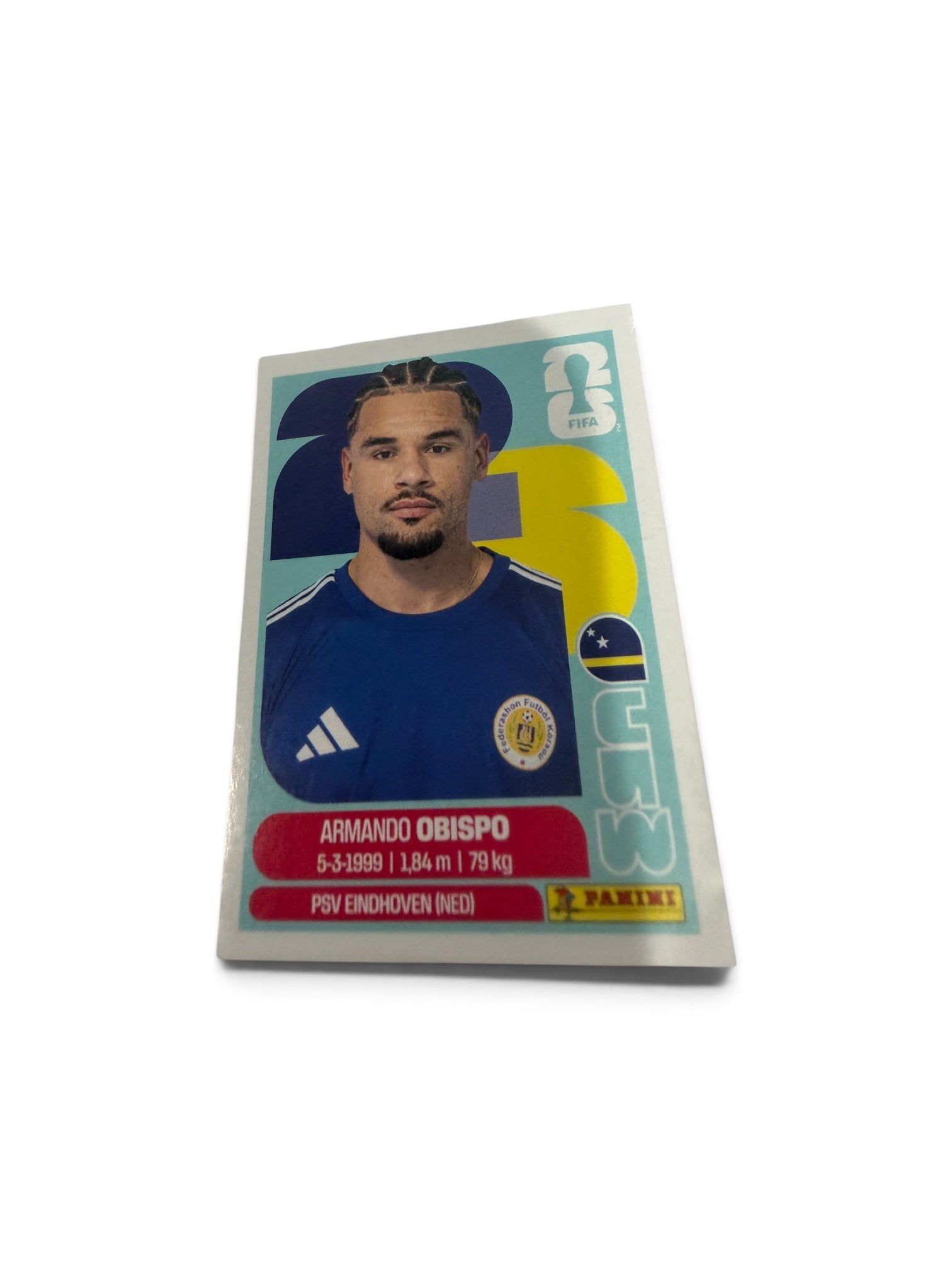 Panini FIFA World Cup 2026 Armando Obispo Curaçao CUW 3 Soccer Sticker