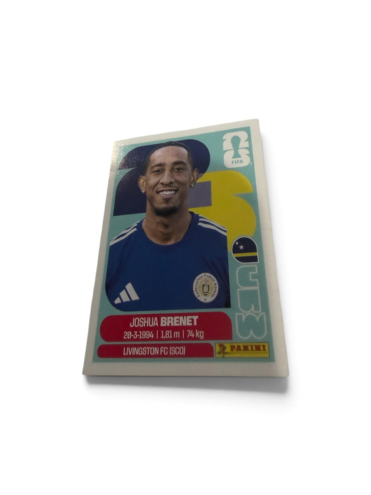 Panini FIFA World Cup 2026 Joshua Brenet Curaçao CUW 6 Soccer Sticker