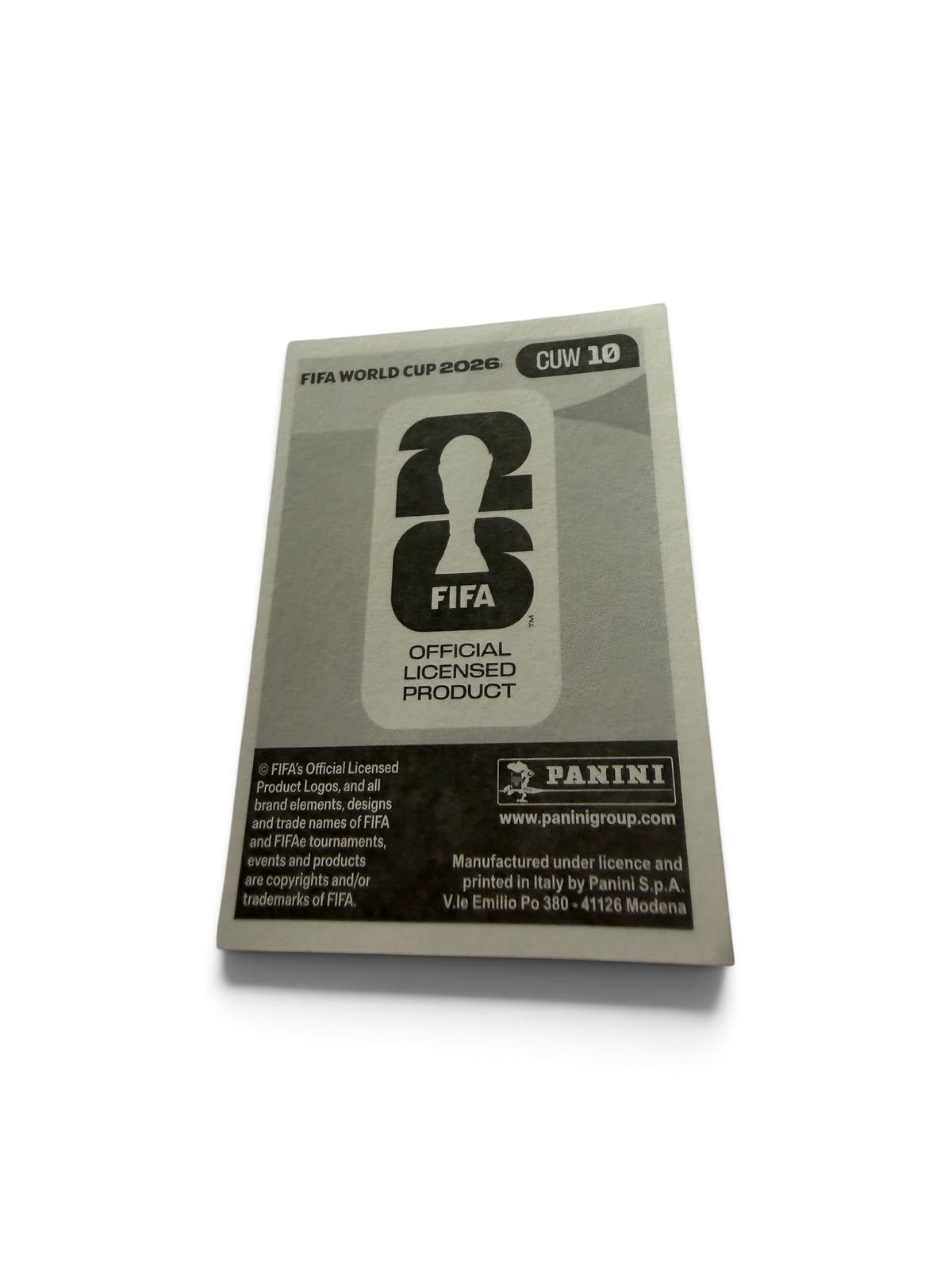 Panini FIFA World Cup 2026 Godfried Roemeratoe Curaçao CUW 10 Soccer Sticker