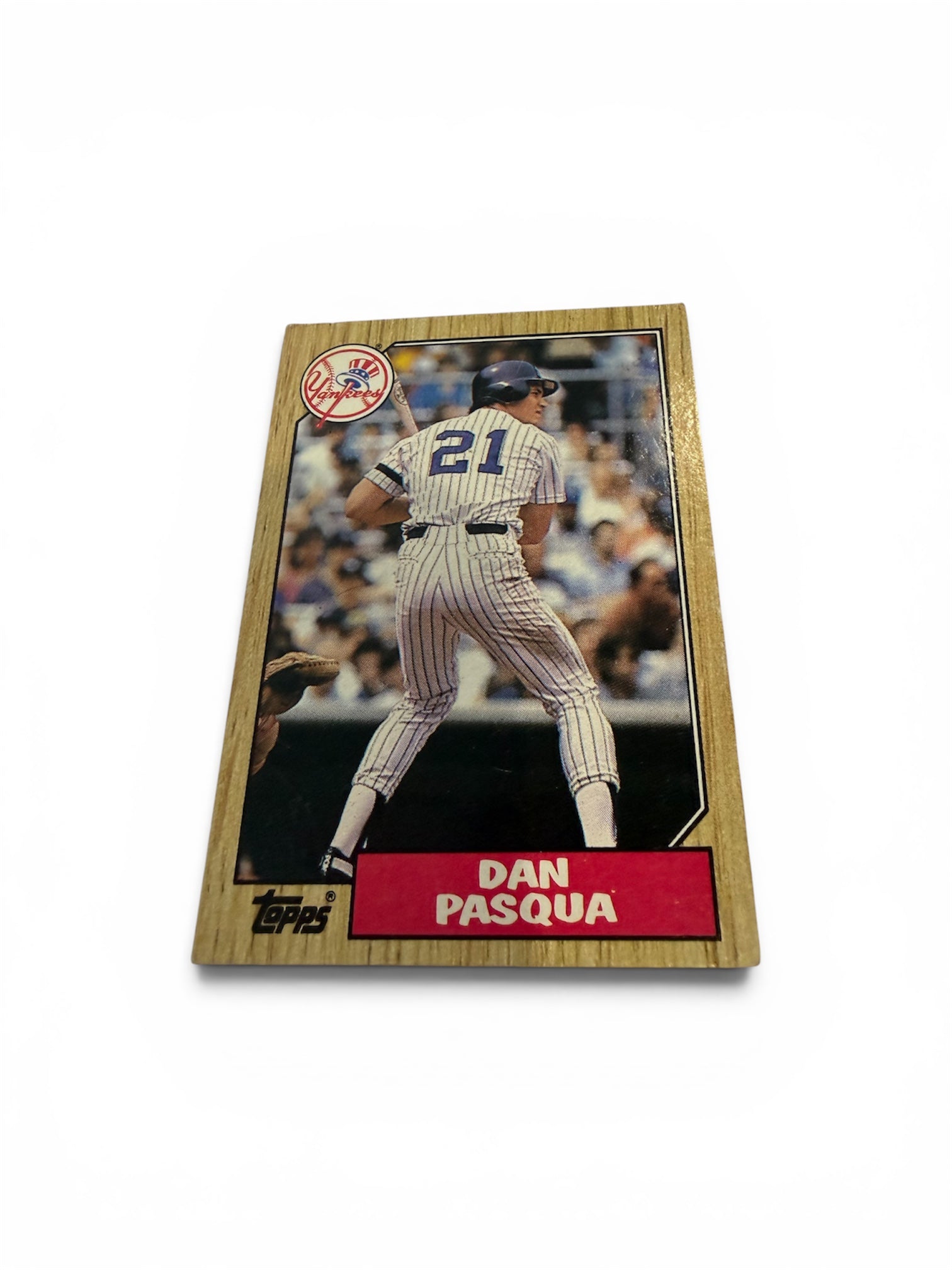 1987 Topps #74 Dan Pasqua New York Yankees Vintage Baseball Card