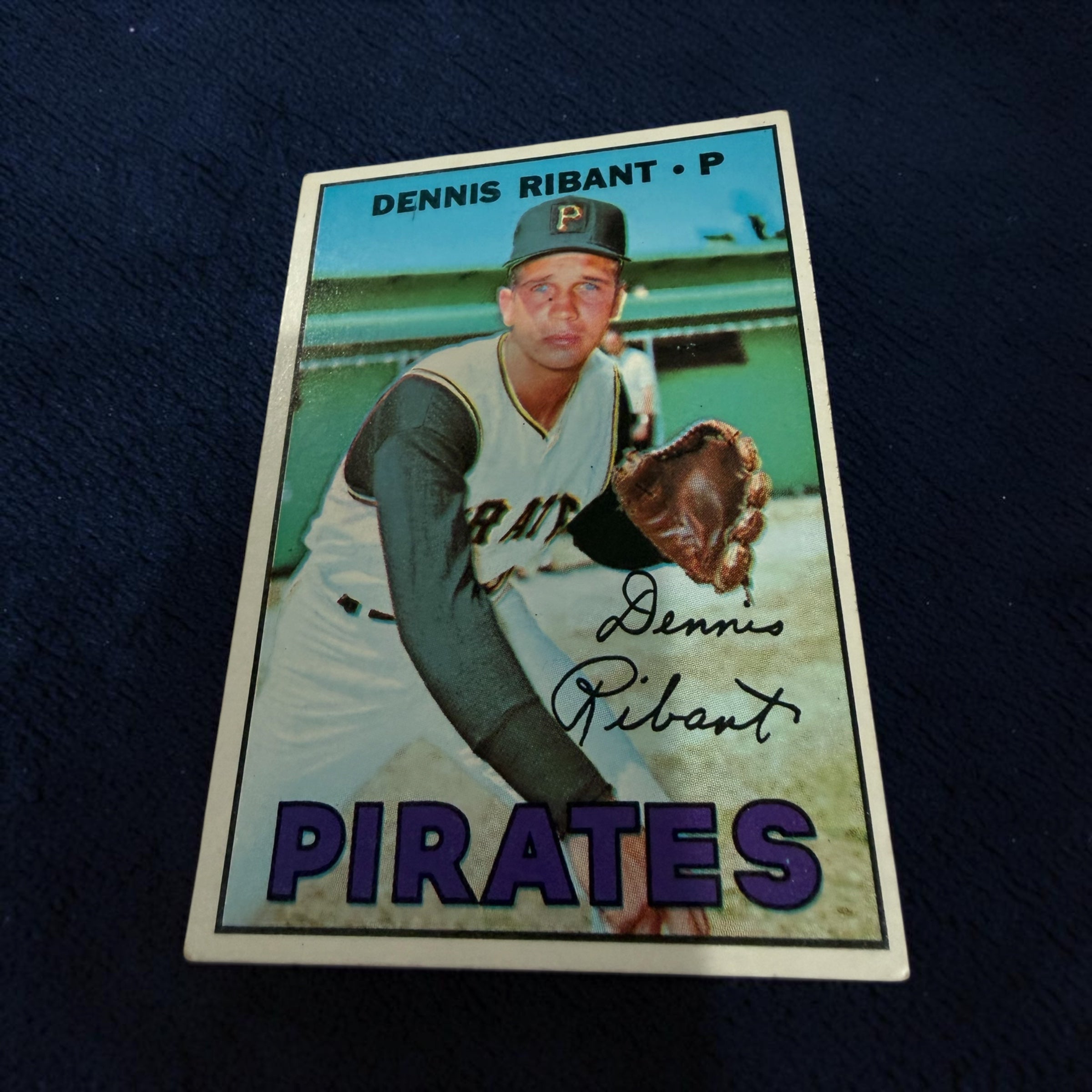 1967 Topps #527 Dennis Ribant Pittsburgh Pirates Vintage Baseball Card MLB