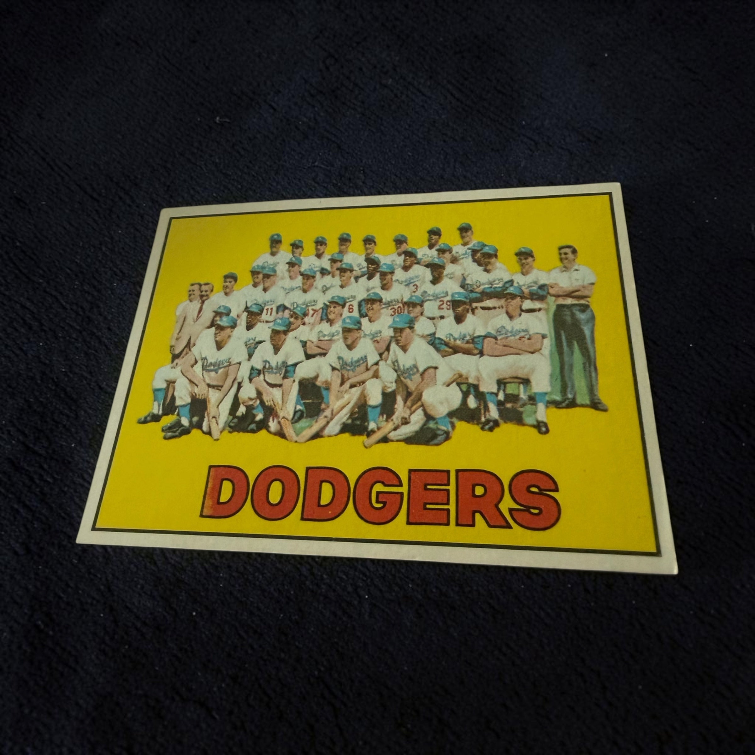 1967 Topps #503 Los Angeles Dodgers Team Card Vintage Baseball Card Sandy Koufax Drysdale