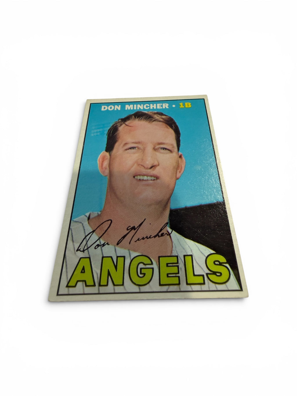 1967 Topps #312 Don Mincher California Angels Vintage Baseball Card First Baseman